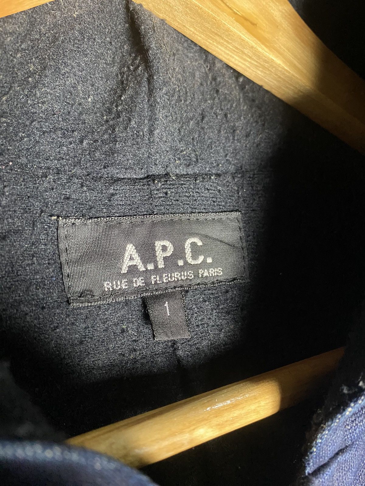 A.P.C. × Vintage Vintage A.P.C Denim Cotton Zipper hoodie Size US S / EU 44-46 / 1 - 10 Thumbnail