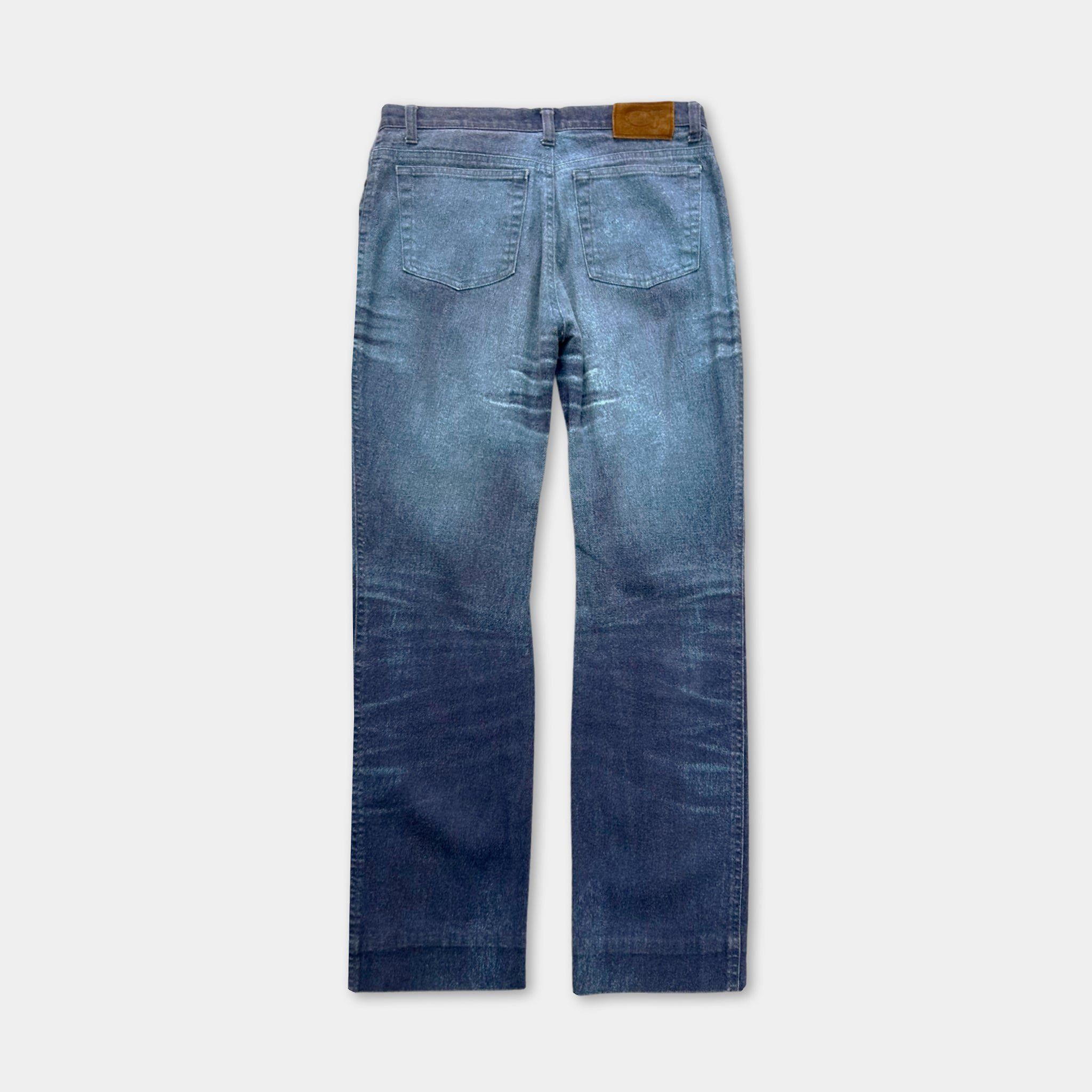 Other Cavalli Blue Printed Denim Jeans Size US 30 / EU 46 - 5 Thumbnail
