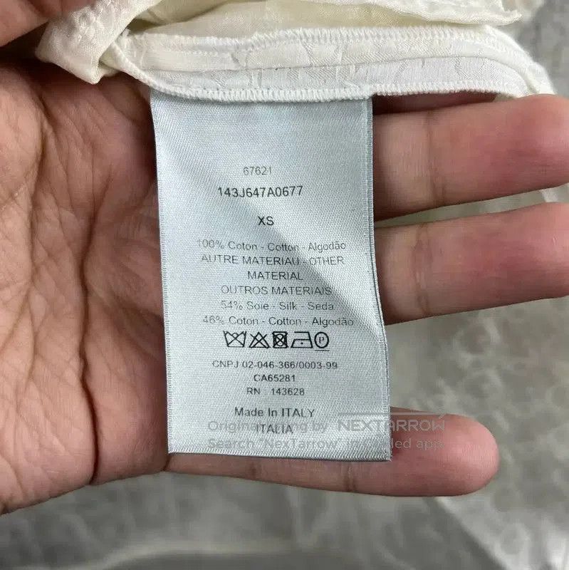 Dior Dior Men's White Cotton Logo T-Shirt . Size US XS / EU 42 / 0 - 5 Thumbnail