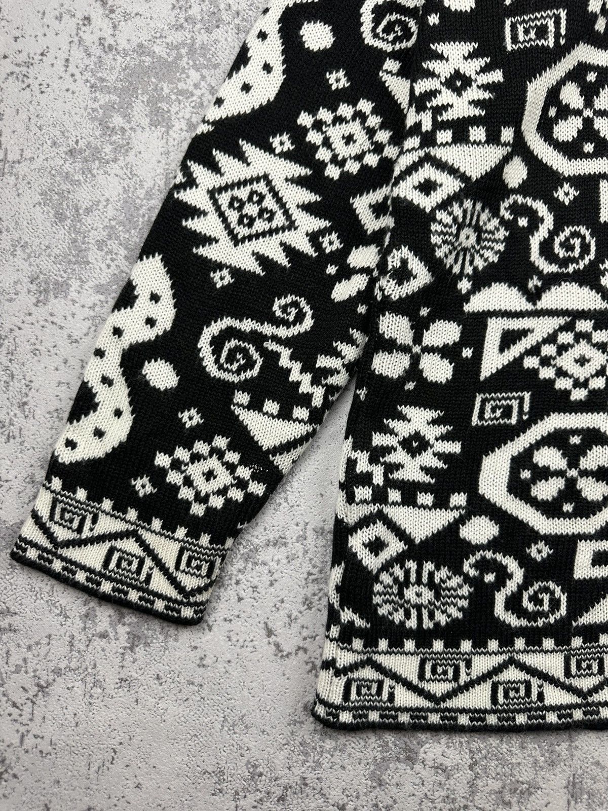 Vintage Stealaway Collection Geometric Sweater Size US L / EU 52-54 / 3 - 3 Thumbnail