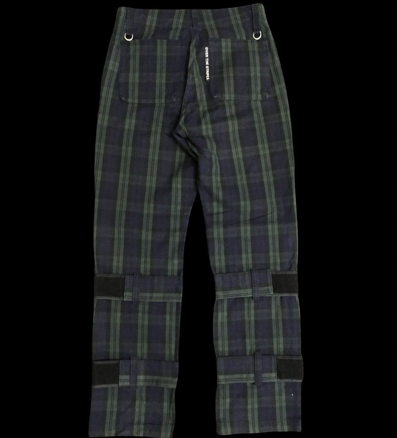 Japanese Brand P67 OVER THE STRIPE Japan Plaid Rare Design Pant Size US 31 - 1 Thumbnail
