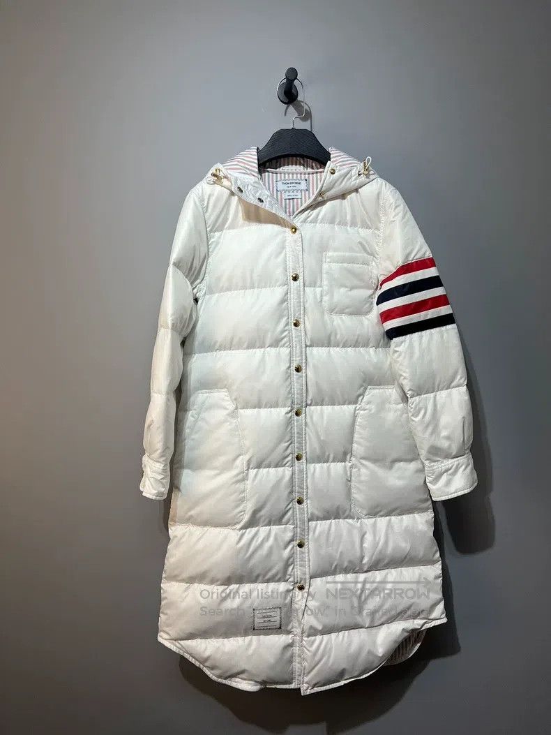 Thom Browne Thom Browne White long down jacket Size S / US 4 / IT 40 - 1 Thumbnail