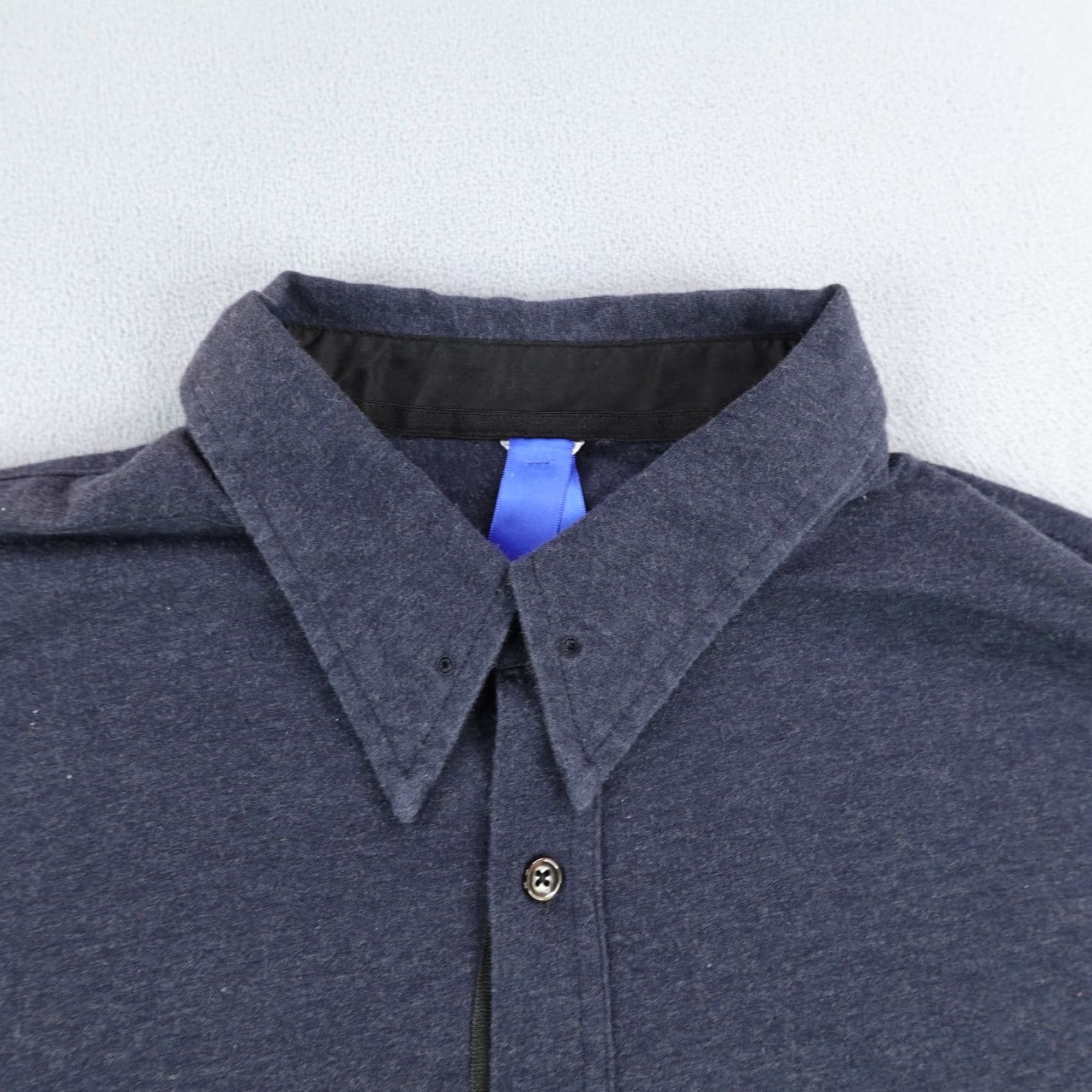 Vintage VINTAGE Kit And Ace Shirt Men's Large Blue Button-Up Casual Business Travel Cotton Cashmere Spandex Knit Size US L / EU 52-54 / 3 - 2 Thumbnail