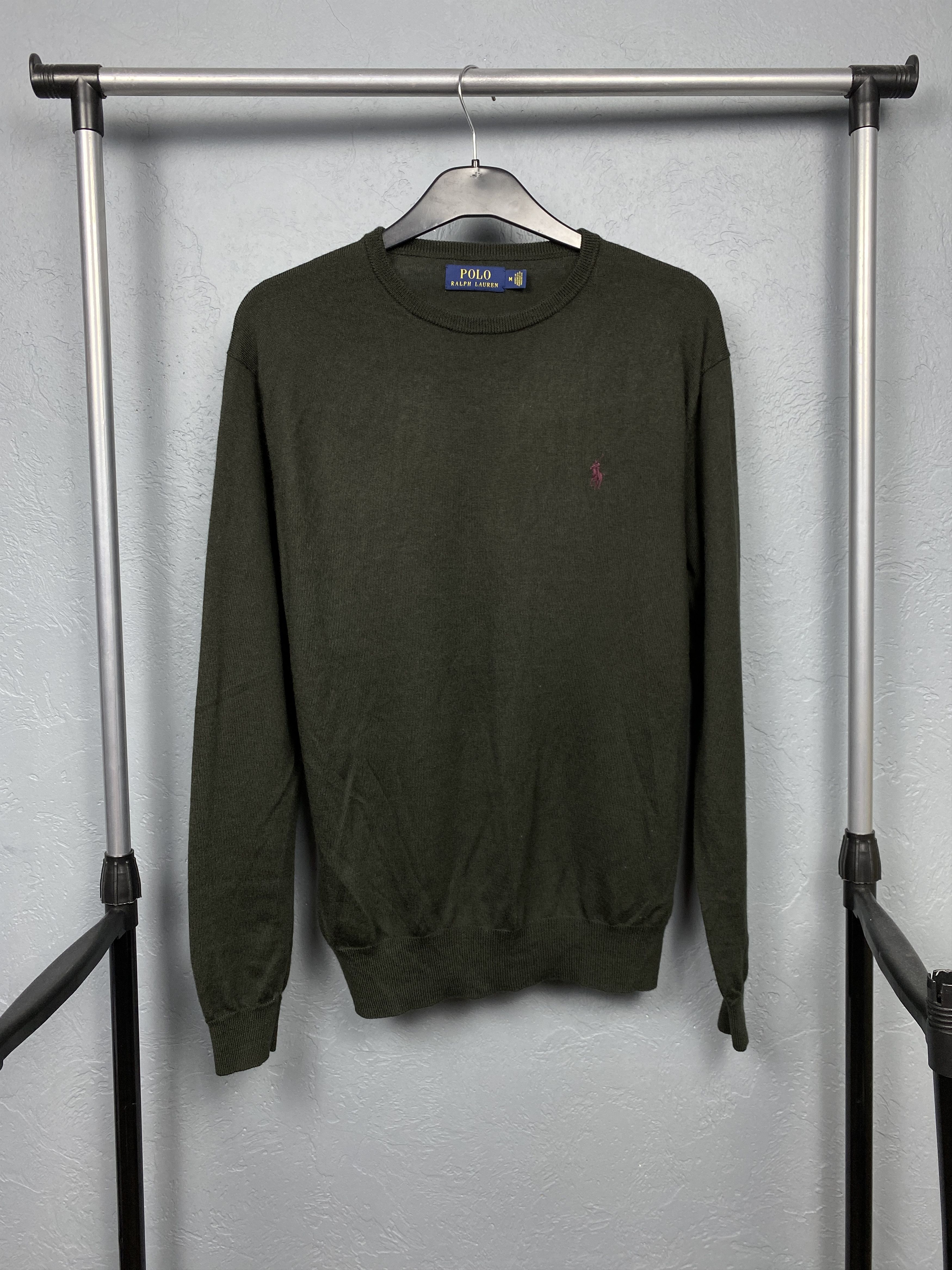 Polo Ralph Lauren Polo Ralph Lauren Mens Crew Neck Merino Wool Knit Sweater Size US M / EU 48-50 / 2 - 1 Thumbnail