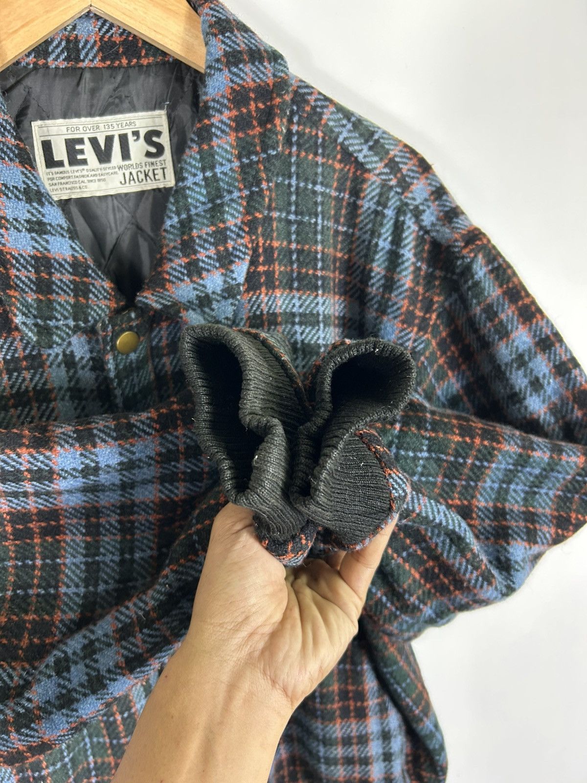 Levi's Vintage Clothing ⚡️Vintage Levi’s Tweed Zipper Bomber Jacket Size US M / EU 48-50 / 2 - 7 Thumbnail