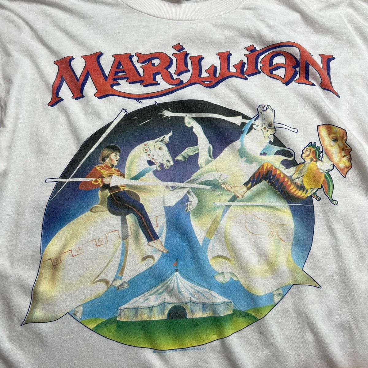 Band Tees × Vintage Vintage 80s Marillion T-Shirt Size US L / EU 52-54 / 3 - 2 Thumbnail