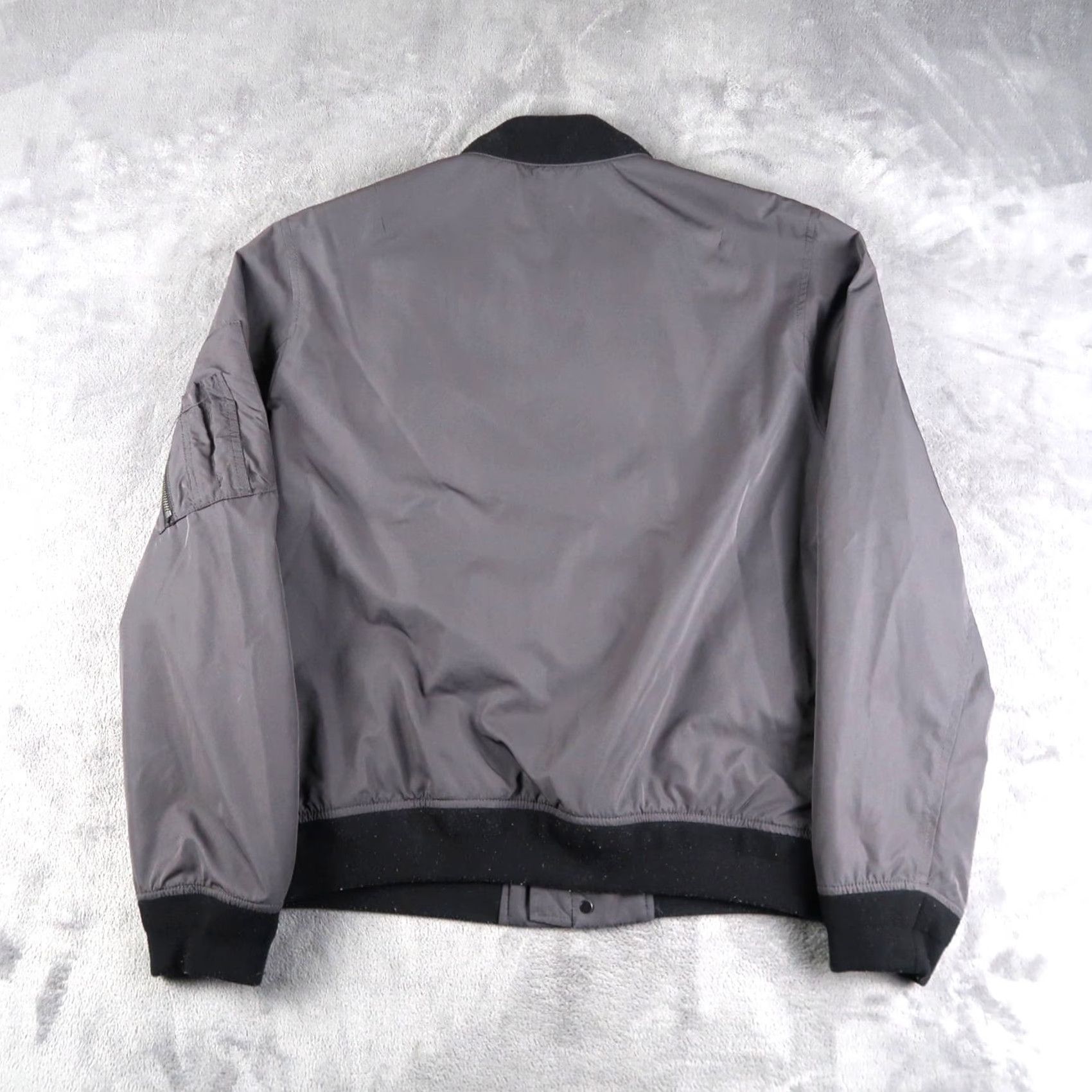 Banana Republic Banana Republic Full Zip Water Resistant Bomber Jacket Men L Gray Size US L / EU 52-54 / 3 - 2 Thumbnail
