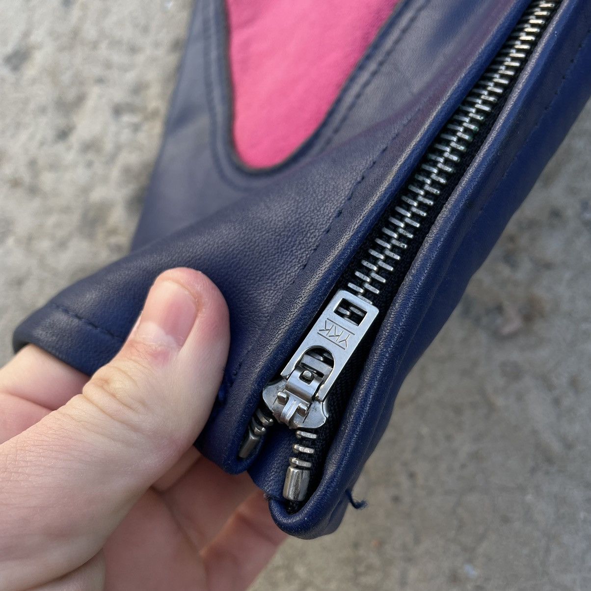 Leather × Vintage Vintage Leather Pants Moto Pro Sports Y2K 90s USA style Size US 31 - 12 Thumbnail