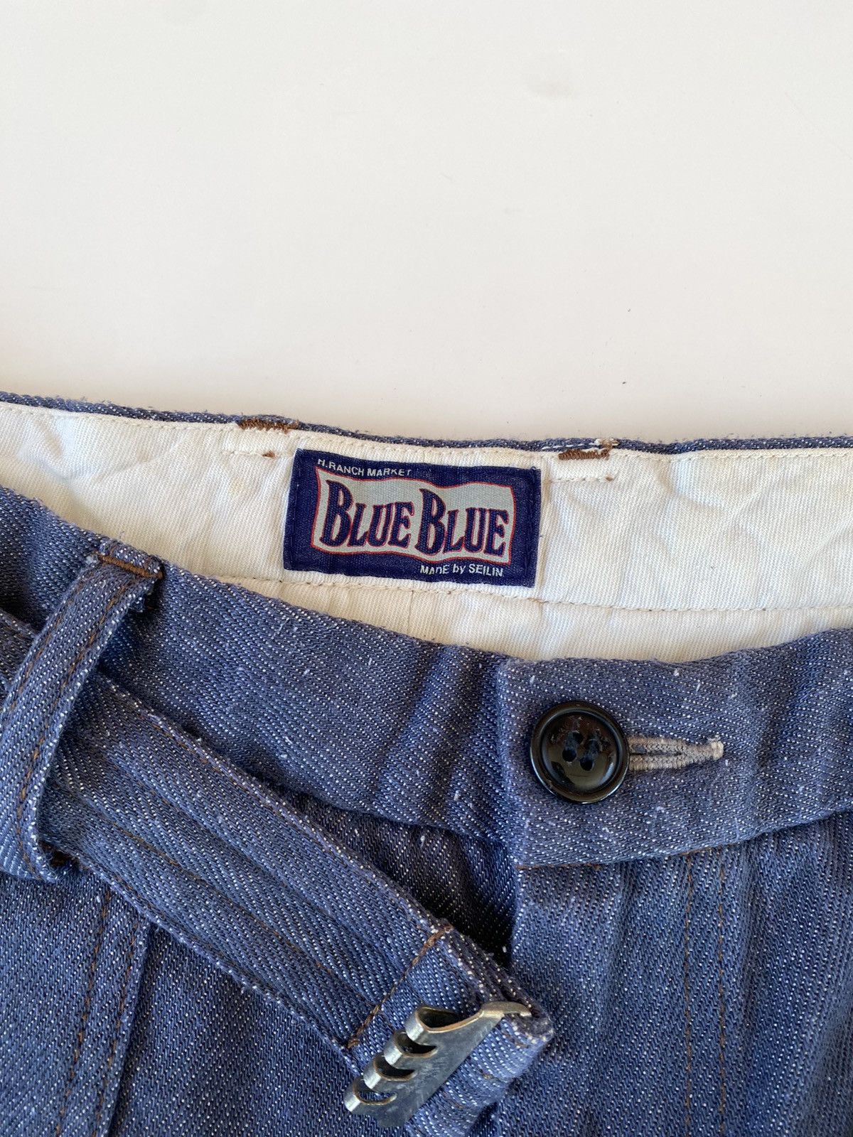 Blue Blue Japan × Japanese Brand × Vintage ✅️Vintage Short Pants Blue Blue Japan Size US 34 / EU 50 - 5 Thumbnail