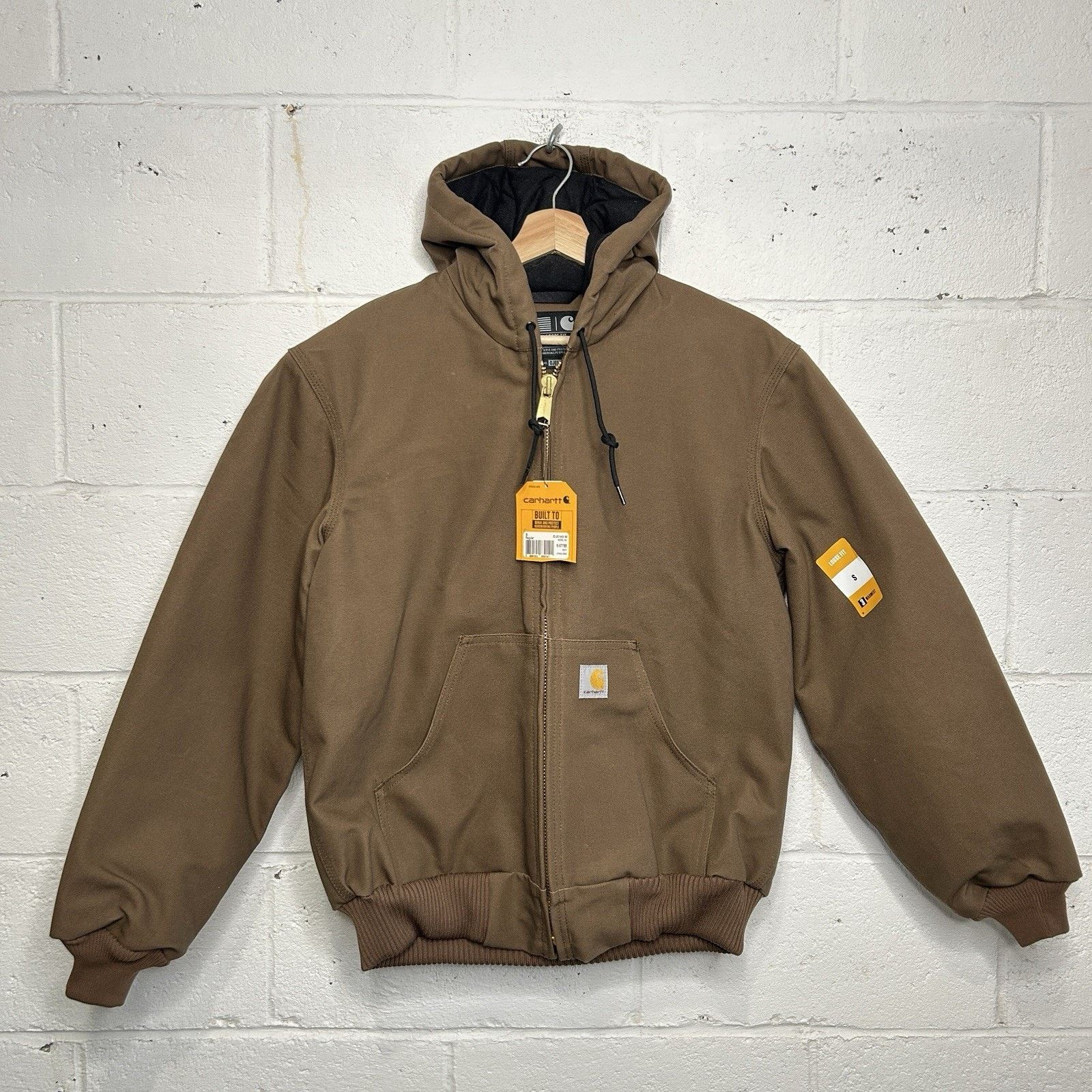 Carhartt Carhartt Flannel-Lined Hooded Active Jacket “Coffee Brown” Size US S / EU 44-46 / 1 - 1 Thumbnail