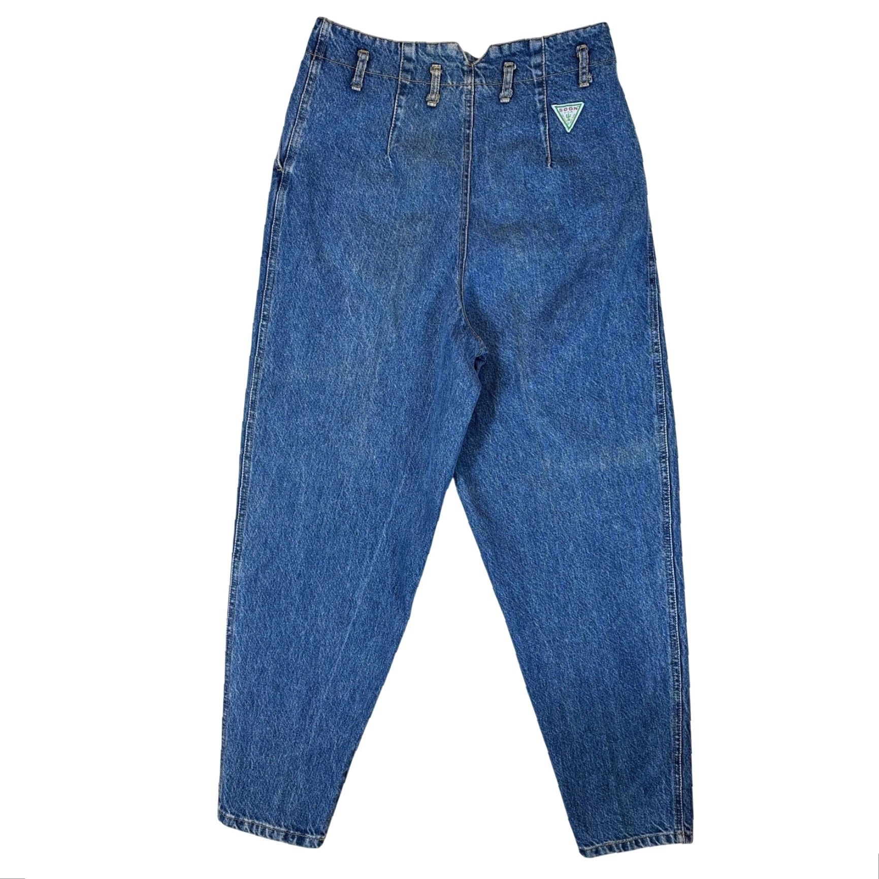 Vintage VINTAGE SOON Georges Marciano Jeans Womens 32 Blue Denim Tapered High Rise USA Size 27" / US 4 / IT 40 - 2 Thumbnail