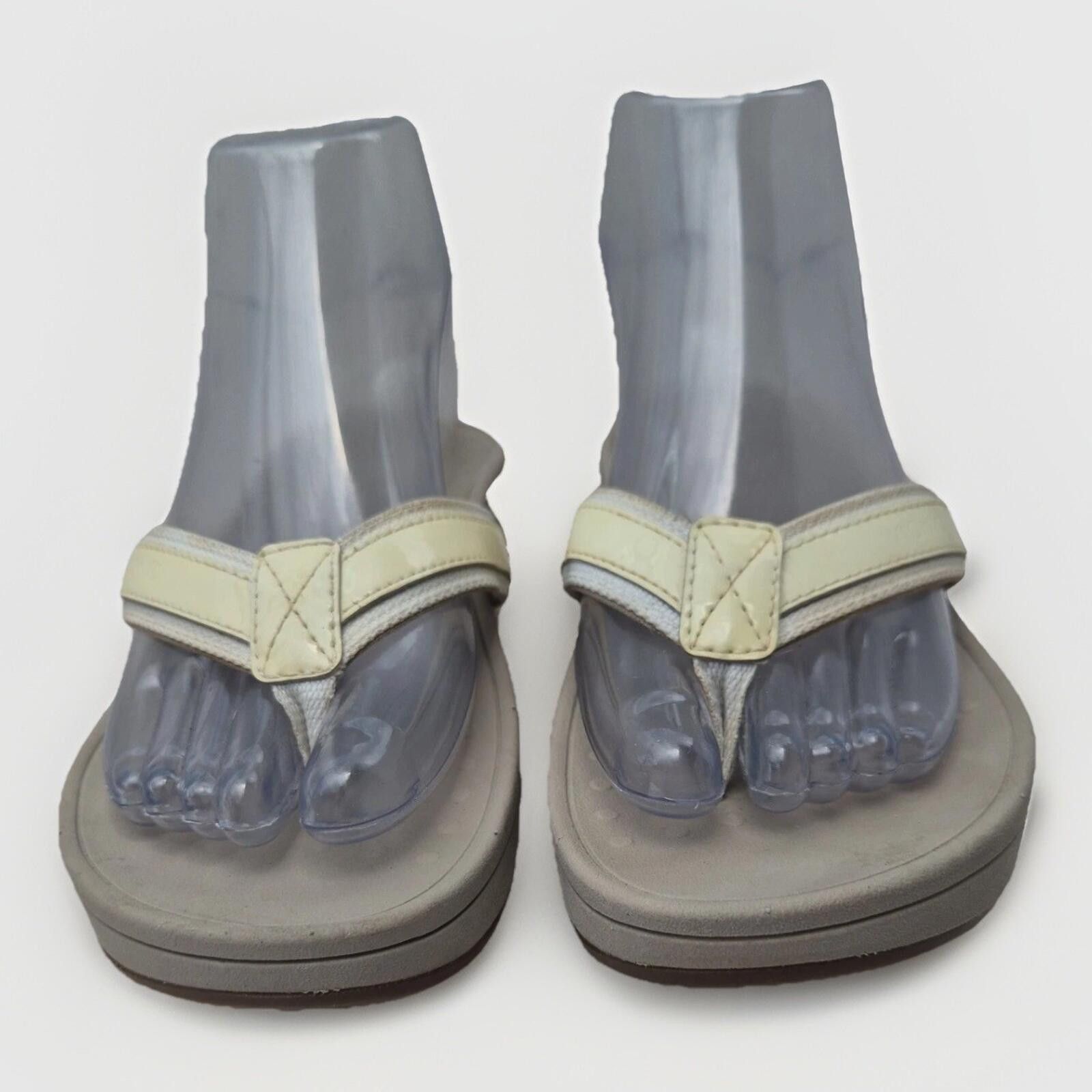 Vionic VIONIC High Tide Sandals Women's Sz 6.5 Beige Leather Flip Size US 9 / IT 39 - 2 Thumbnail