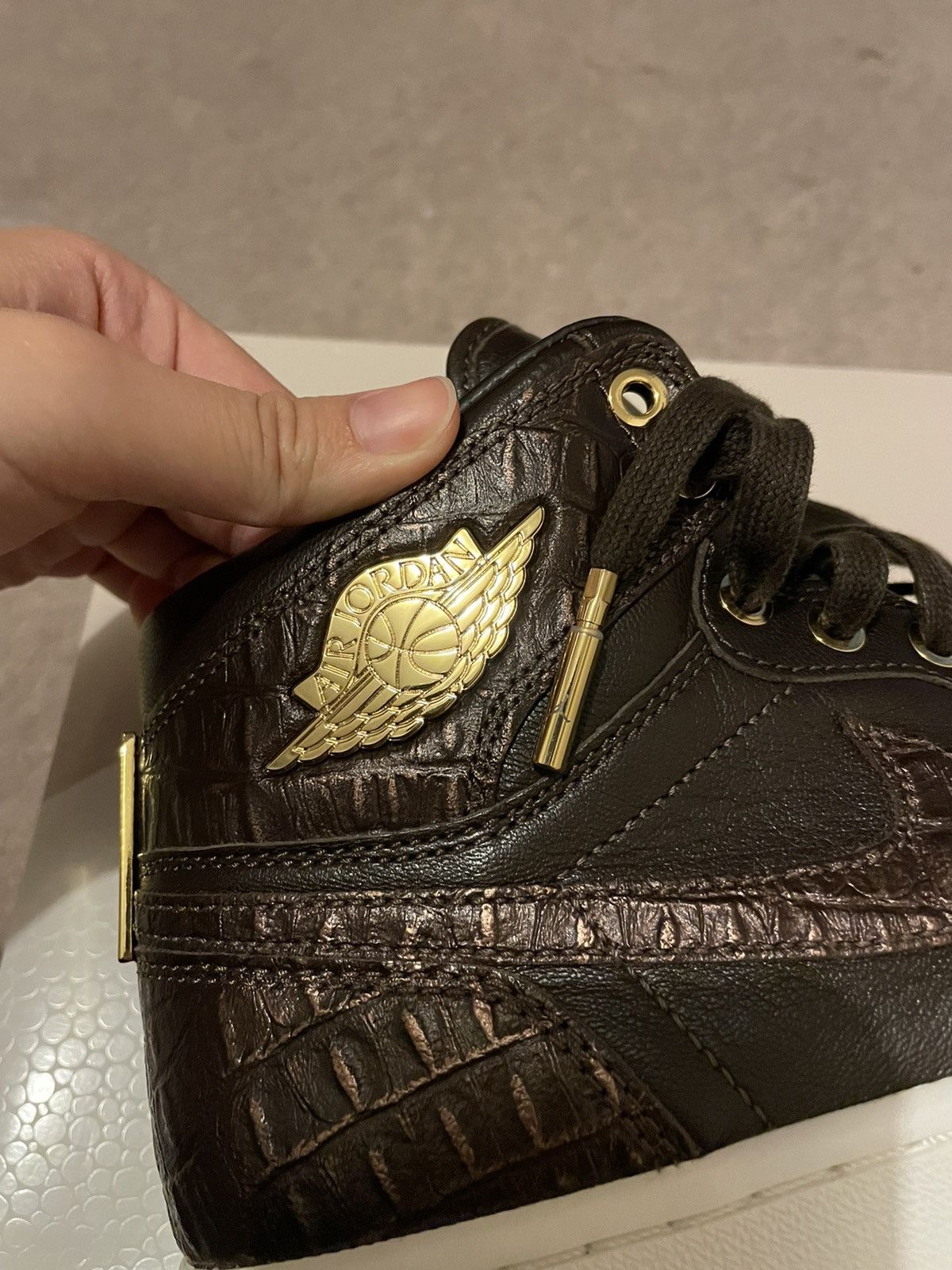 Jordan Brand Nike Air Jordan Retro 1 Pinnacle Baroque Brown Size 9.5 Size US 9.5 / EU 42-43 - 9 Thumbnail