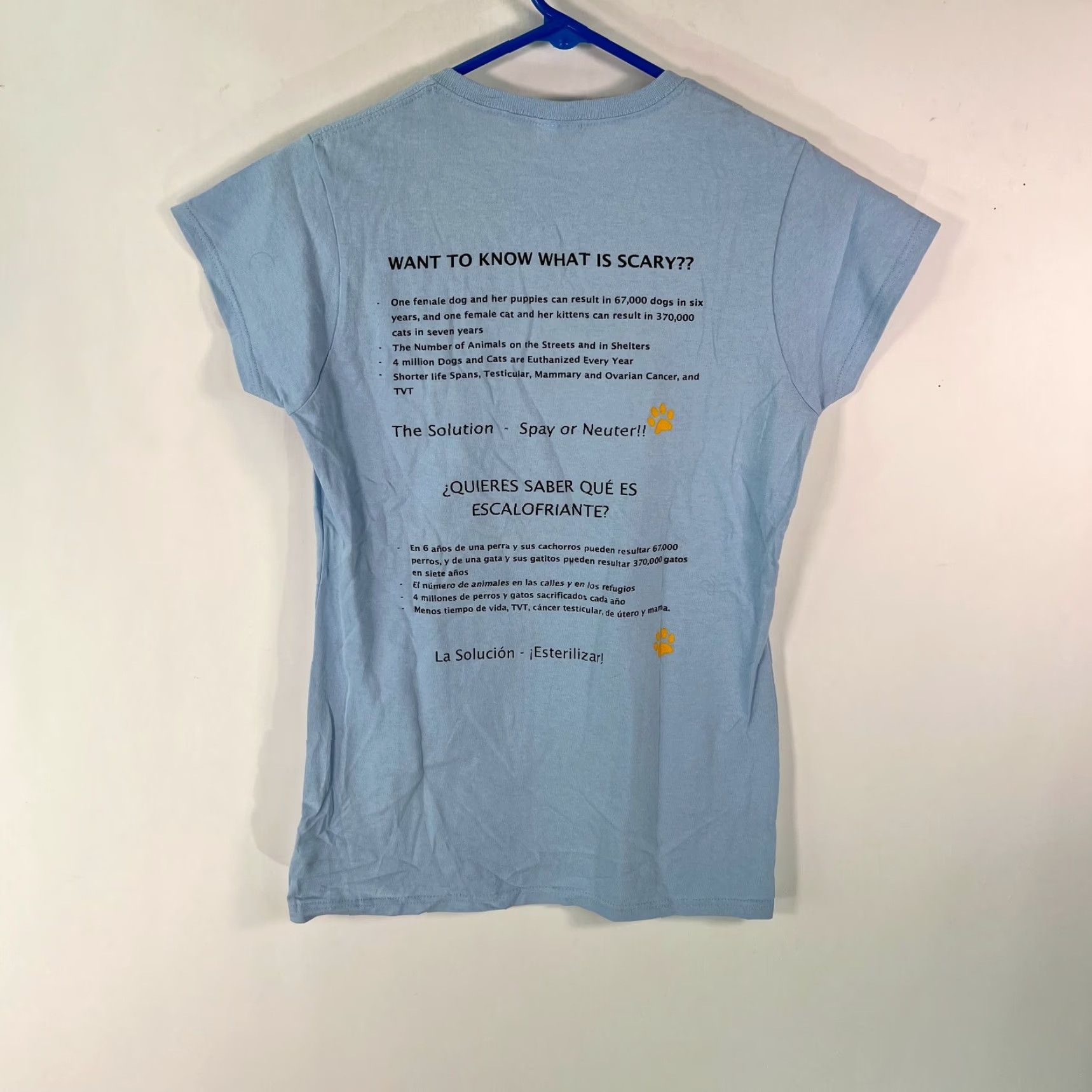Gildan Vintage Gildan Womens T-Shirt Casual Graphic Tee Animal Save Animals Drink Wine Blue Size M Size M / US 6-8 / IT 42-44 - 2 Thumbnail