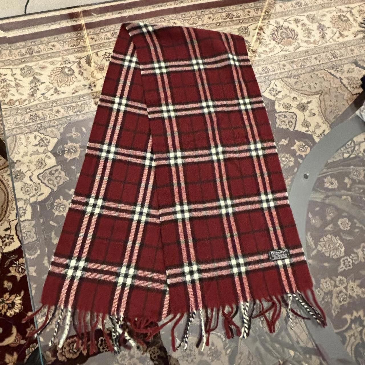 Burberry Burberry 100% Lambswool Nova Check Scarf Size ONE SIZE - 3 Thumbnail