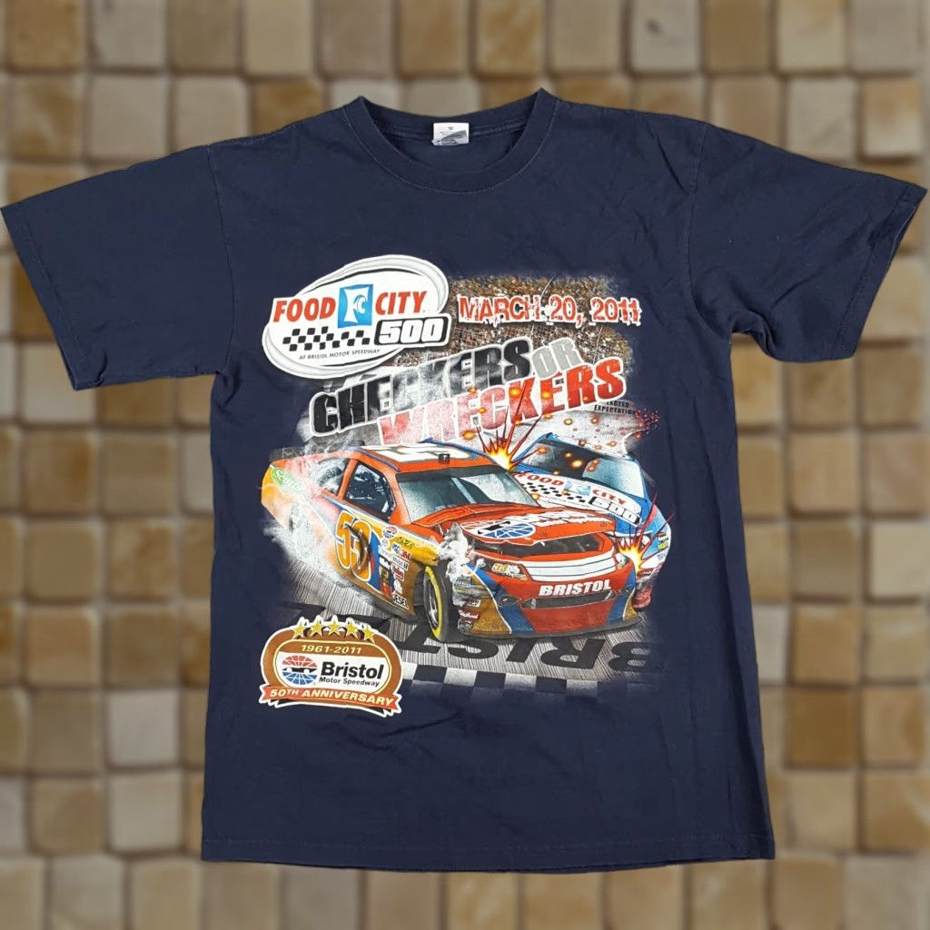 Anvil VINTAGE NASCAR Food City 500 Demolition Derby Men's Size S Retro Car Racing T Shirt Size US S / EU 44-46 / 1 - 1 Thumbnail
