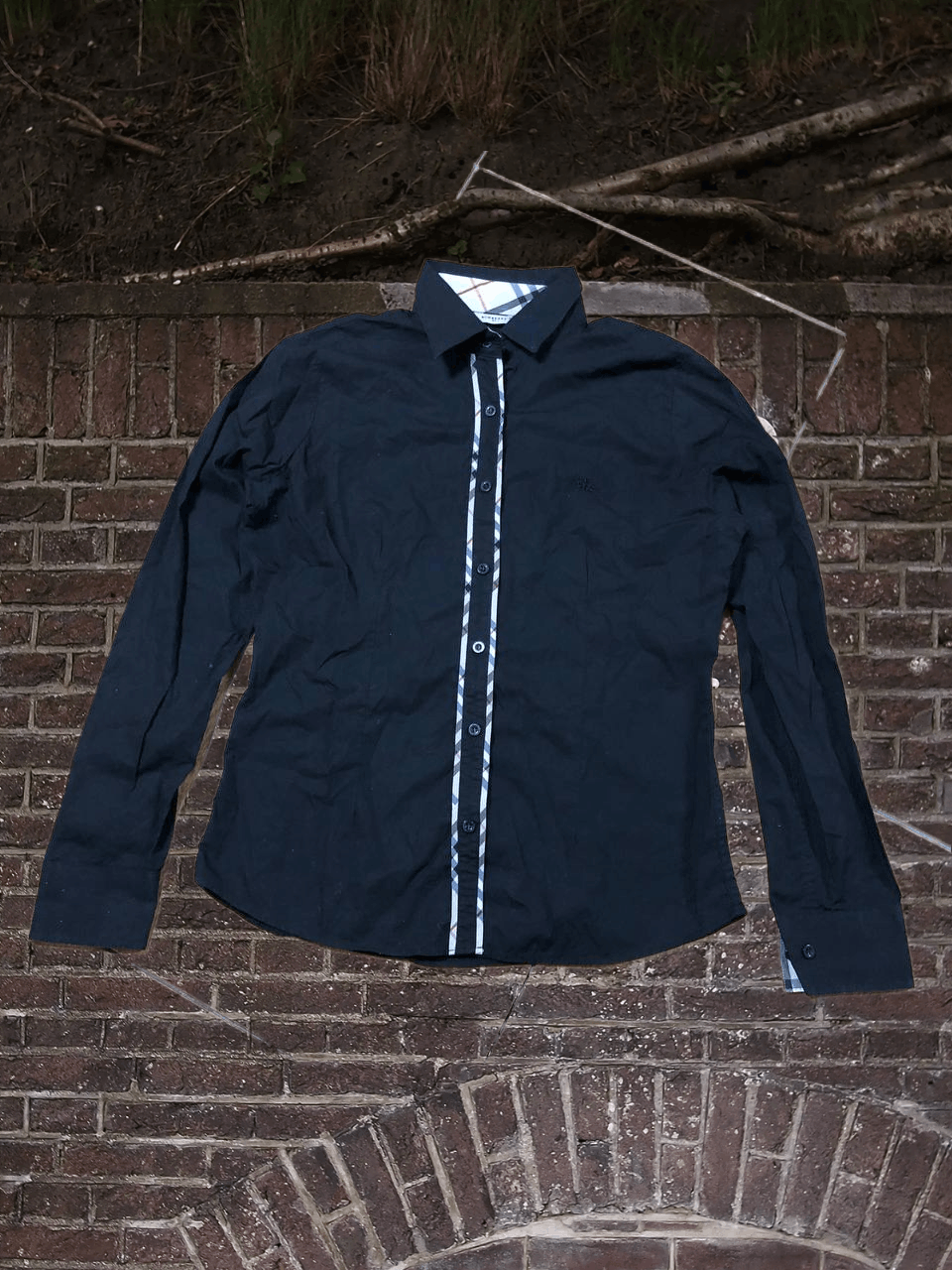 Burberry Vintage Shirt Burberry Black International Size M / US 6-8 / IT 42-44 - 1 Thumbnail