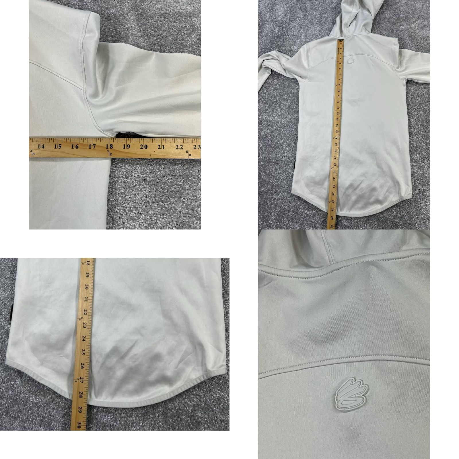Under Armour Under Armour Curry Stealth 2.0 Hoodie Mens XS Ivory Basketball Quarter Zip Hoodie Size US XS / EU 42 / 0 - 8 Thumbnail