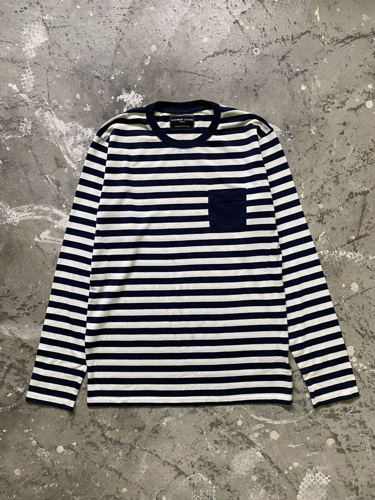 Number (N)ine Number Nine X Nano Universe White/Blue Pocket Long