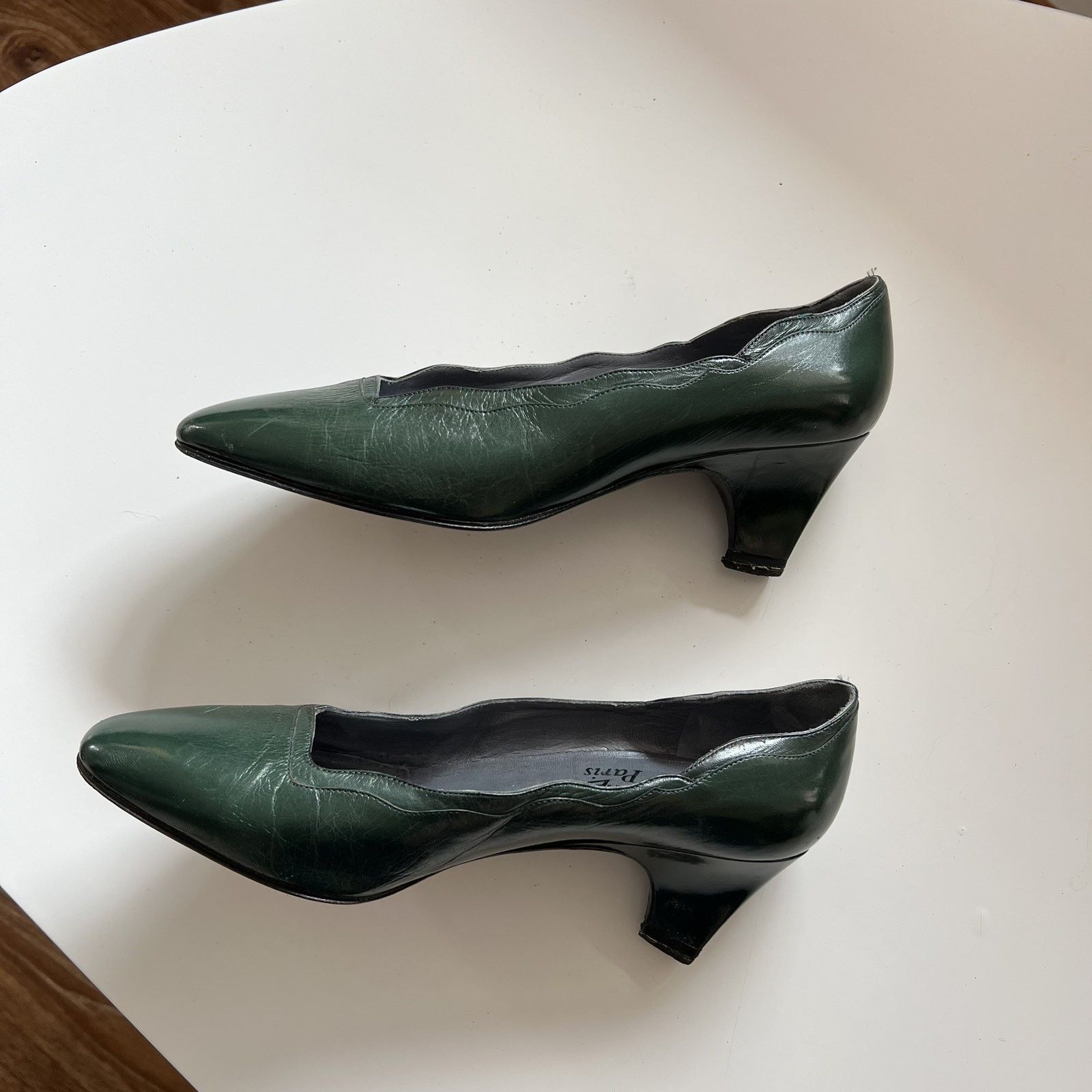 Yves Saint Laurent Vintage YSL Yves Saint Laurent Green Heels EUR 37 Size US 7 / IT 37 - 2 Thumbnail