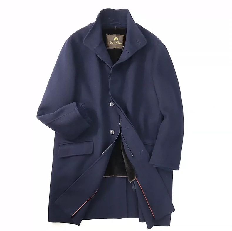 Loro Piana LORO PIANA Cashmere and mink fur coat Size US XL / EU 56 / 4 - 1 Thumbnail