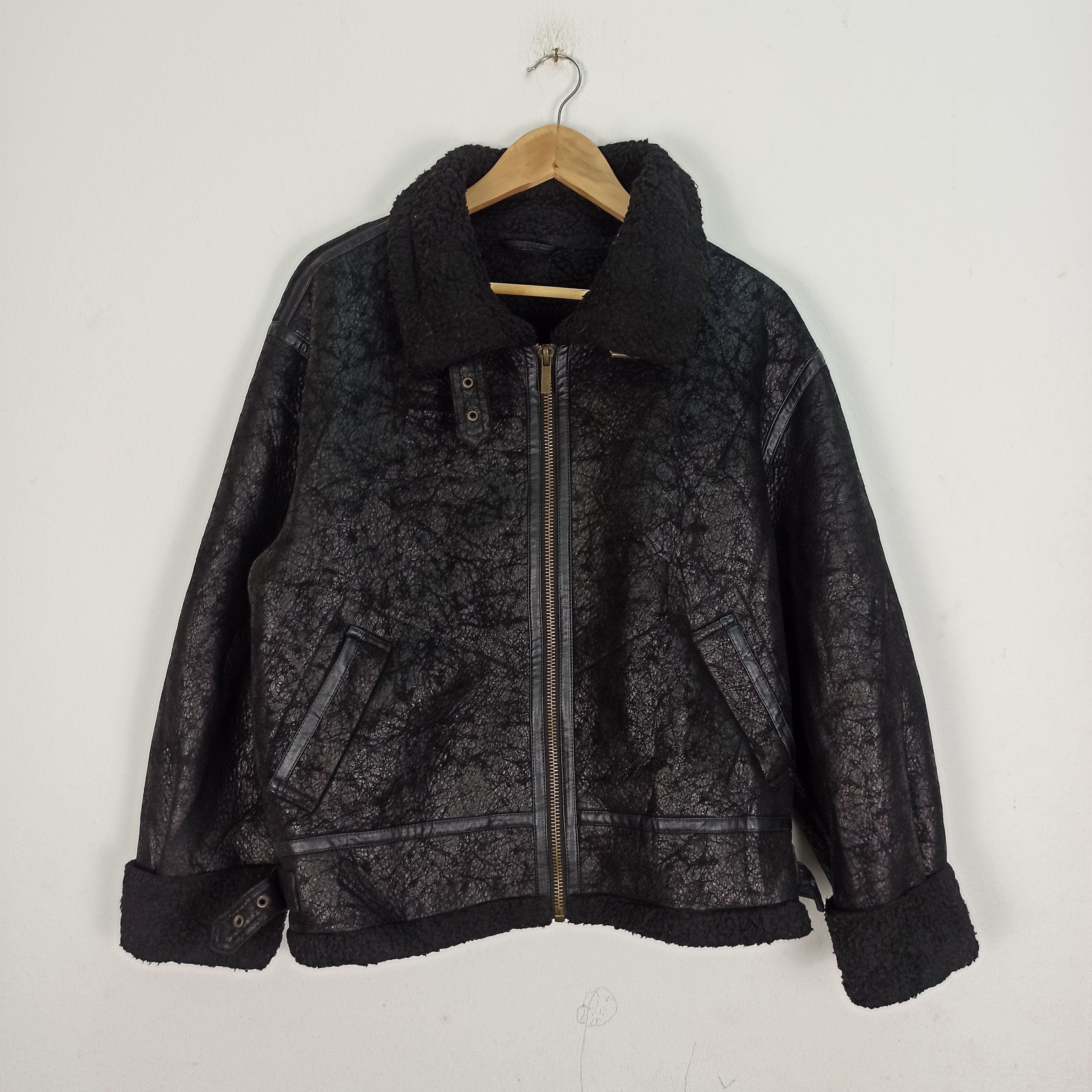 Japanese Brand Bottle Seoul Sheepskin Coat Jacket Army Size US L / EU 52-54 / 3 - 1 Thumbnail