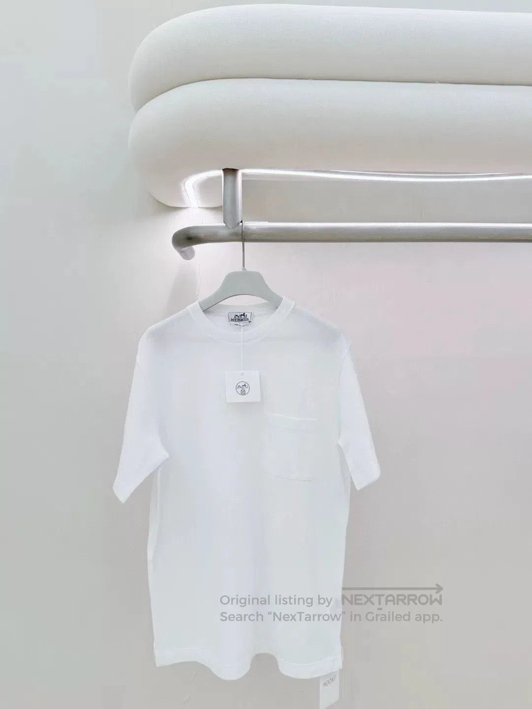 Other Hermes White Pocket Short Sleeve T-shirt S. Size US S / EU 44-46 / 1 - 1 Thumbnail