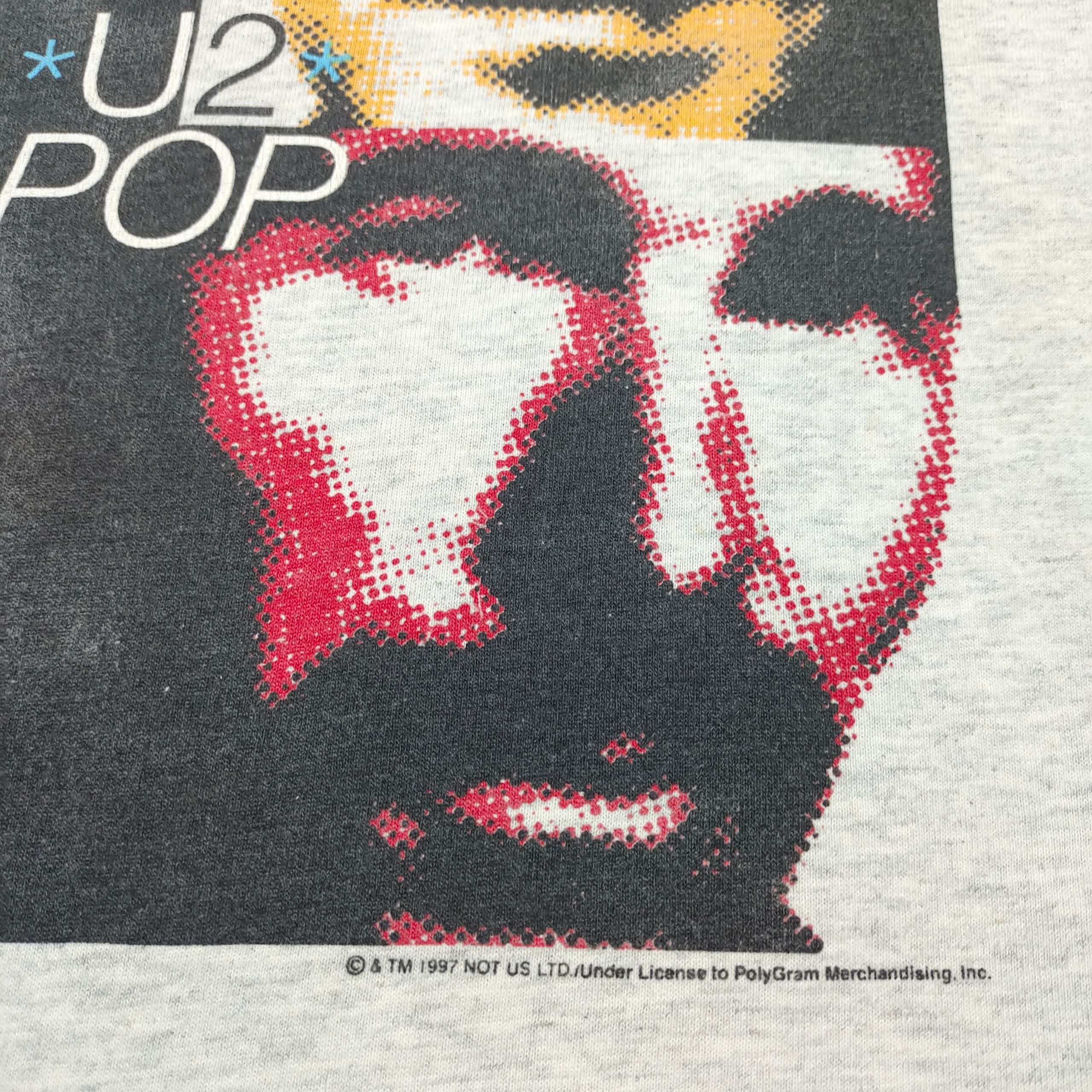 Band Tees VINTAGE U2 POP BAND T SHIRT Size US XL / EU 56 / 4 - 4 Thumbnail