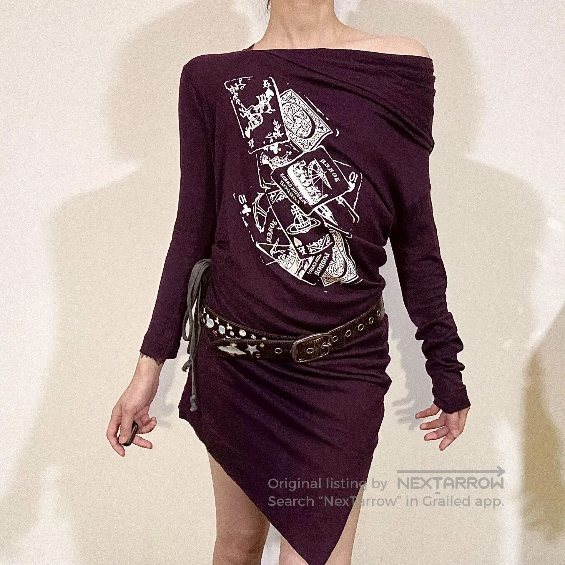 purple irregular T.