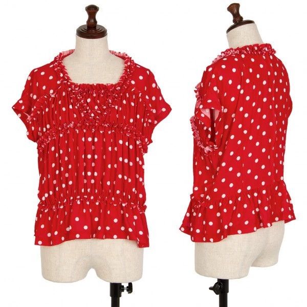 Comme des Garcons Comme Des Garcons Red vintage polka-dot design top Size S / US 4 / IT 40 - 1 Thumbnail