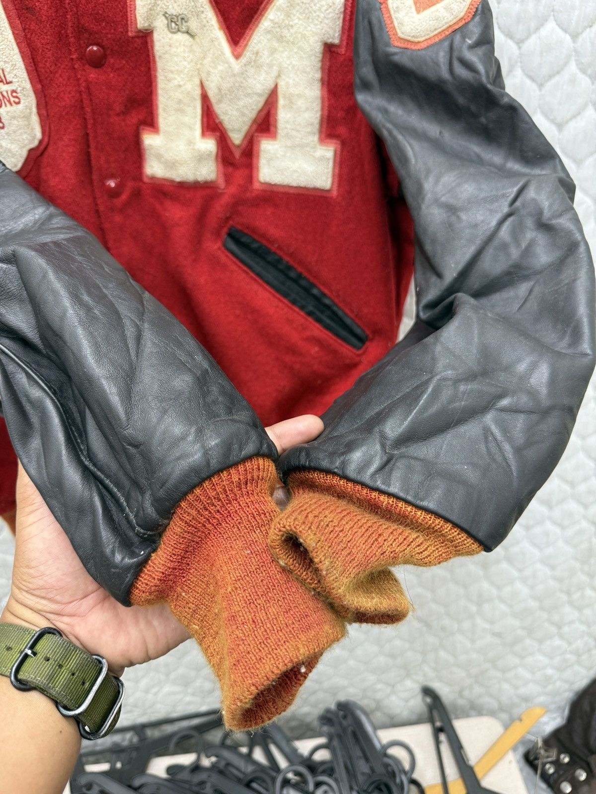 Delong 🔥🔥🔥ARCHIVE VINTAGE DELONG VARSITY JACKET Size US M / EU 48-50 / 2 - 12 Thumbnail