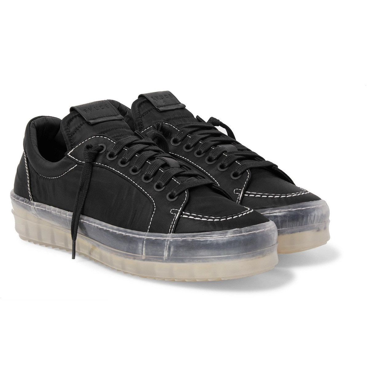 V1 Black/Translucent Nylon Lo Sneaker