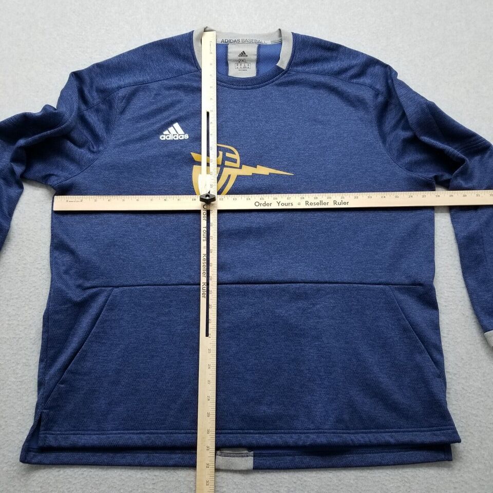 Adidas Adidas Sweatshirt Men 2XL Long Sleeve Crew Neck Pullover Size US XXL / EU 58 / 5 - 2 Thumbnail