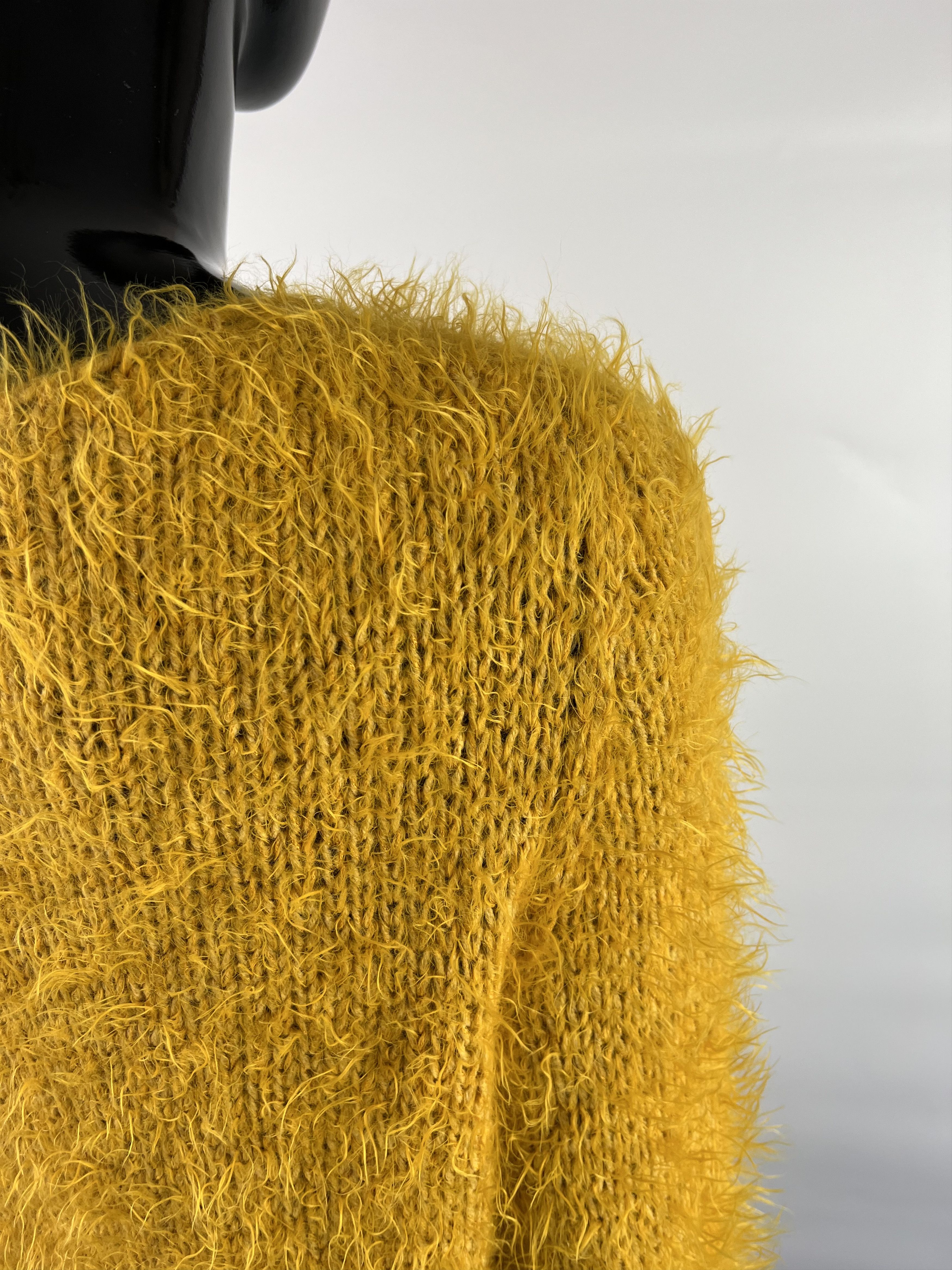 Homespun Knitwear × Sandro Sandro Ferrone Women's Yellow Sweater Size L Size L / US 10 / IT 46 - 4 Thumbnail