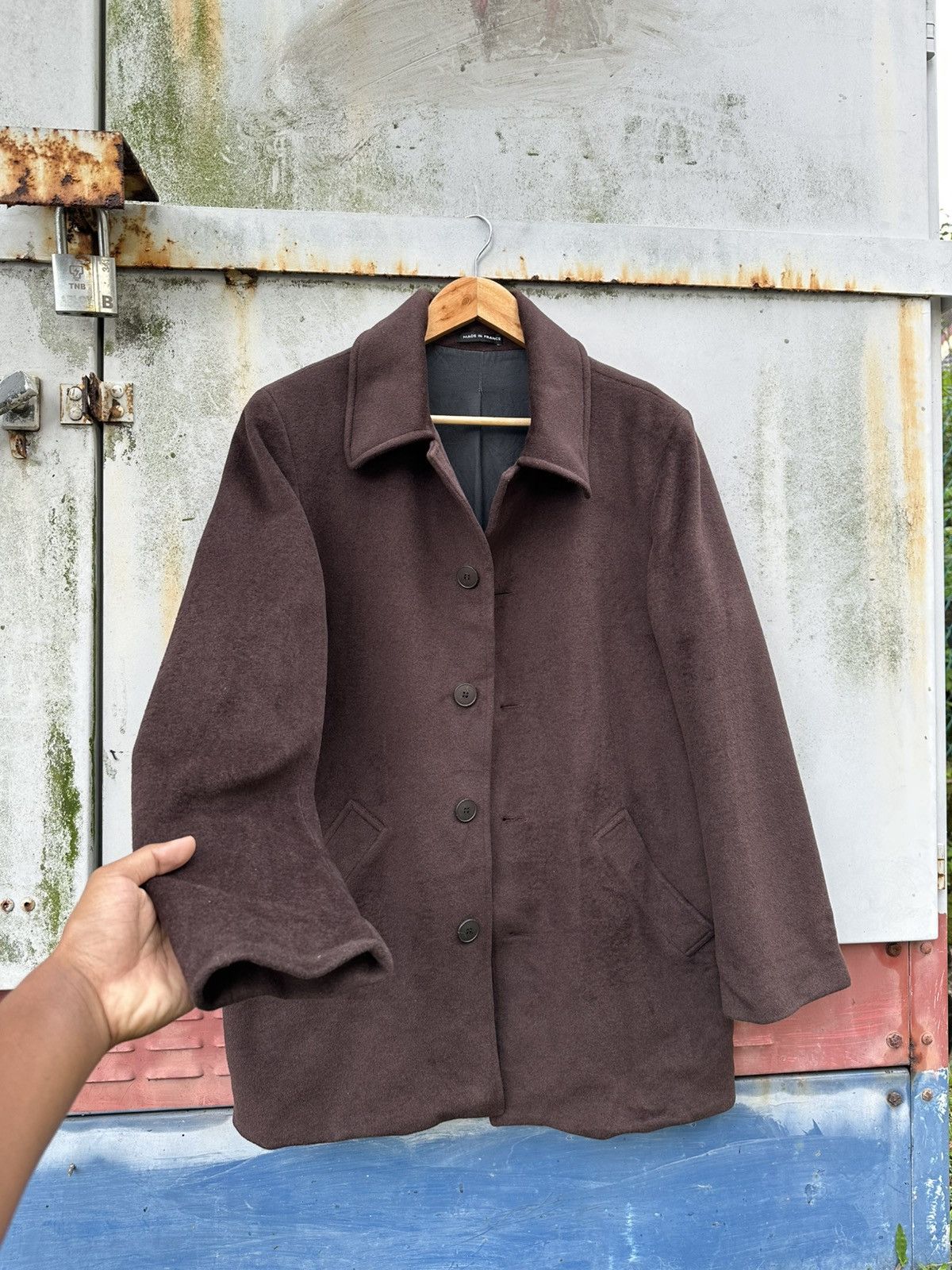 Lanvin **grail**Lanvin Paris Brown Pure Wool Soft Suede Jacket Size US M / EU 48-50 / 2 - 10 Thumbnail