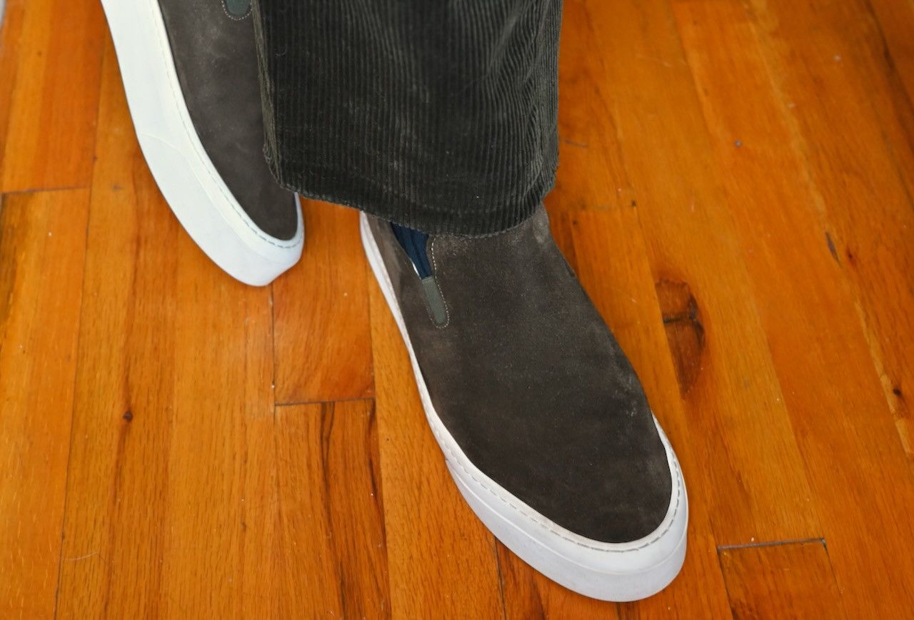 The Row Dean Suede Slip-On Sneaker Size US 12 / EU 45 - 4 Thumbnail