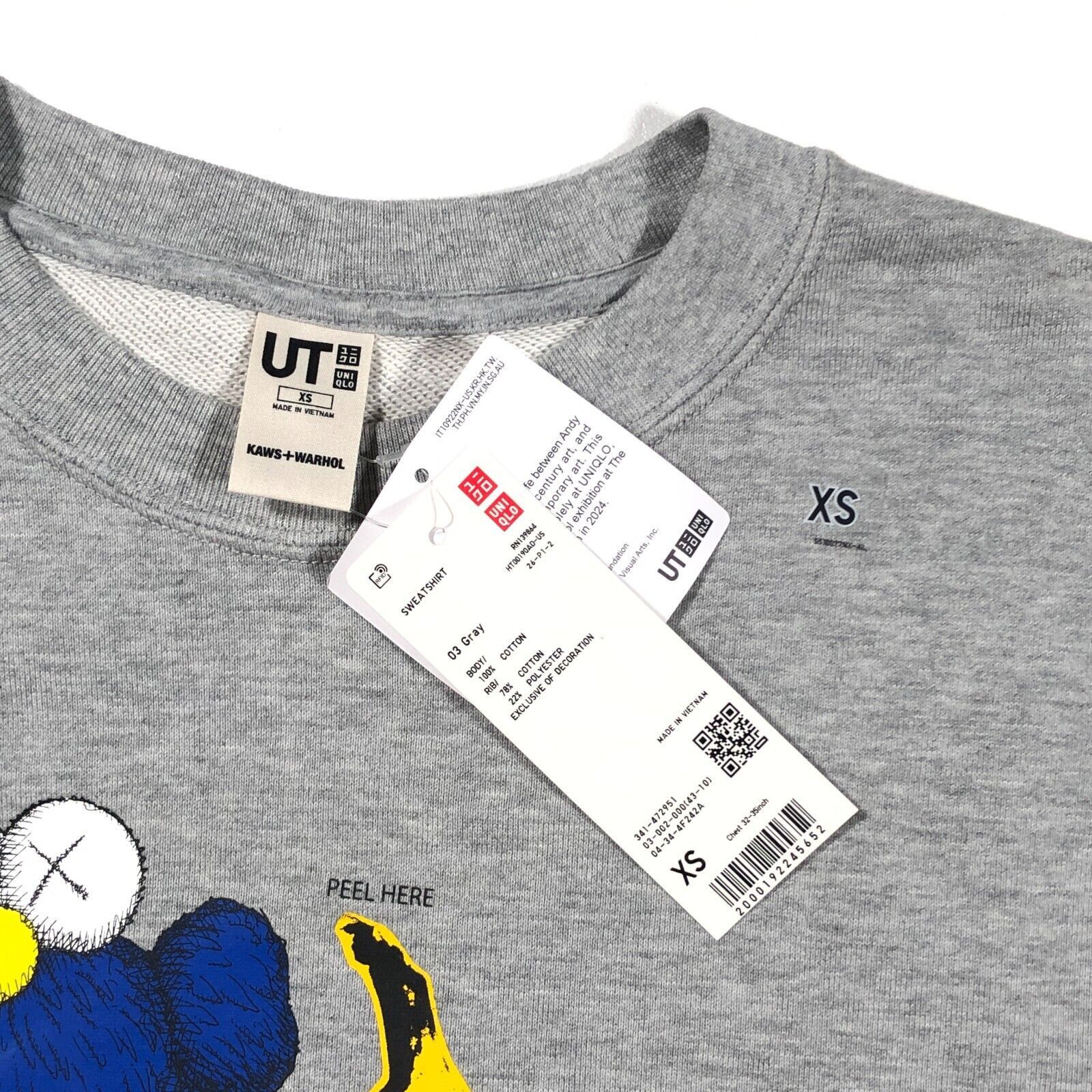 Andy Warhol × Kaws × Uniqlo New Kaws Warhol Uniqlo Companion Banana Sweater Crewneck Size US XS / EU 42 / 0 - 3 Thumbnail