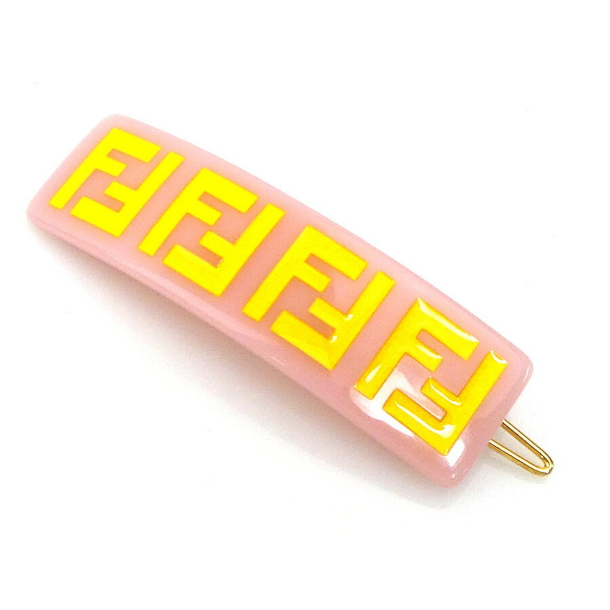 Fendi Fendi Barrette Hairpin, Acrylic, Pink and Yellow, Kids, h31846a Size ONE SIZE - 1 Thumbnail