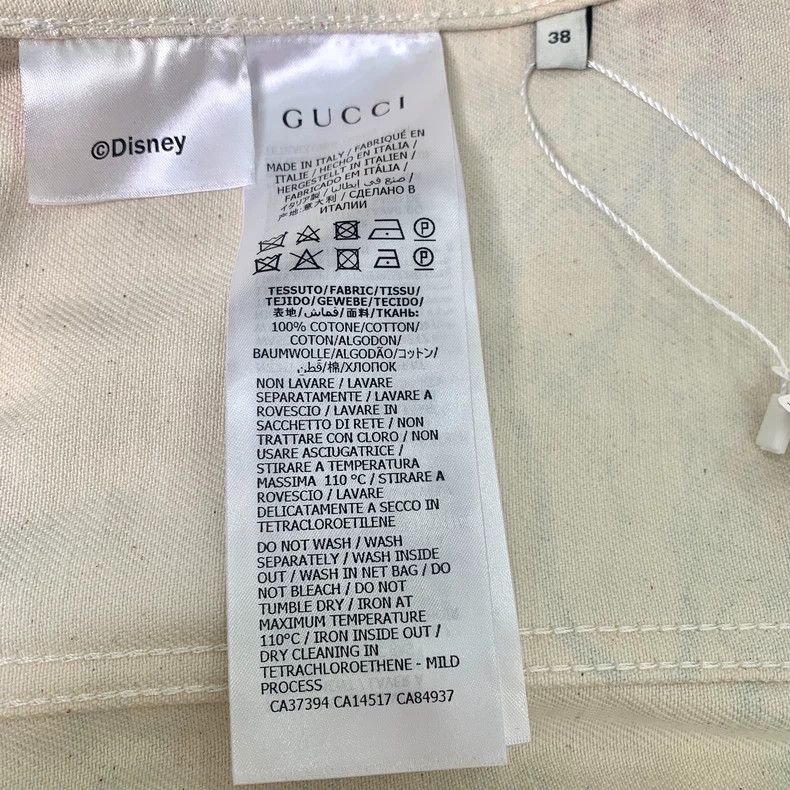 Gucci Gucci Suze 38 Disney co-branded beige pattern printed lape Size US XXS / EU 40 - 6 Thumbnail
