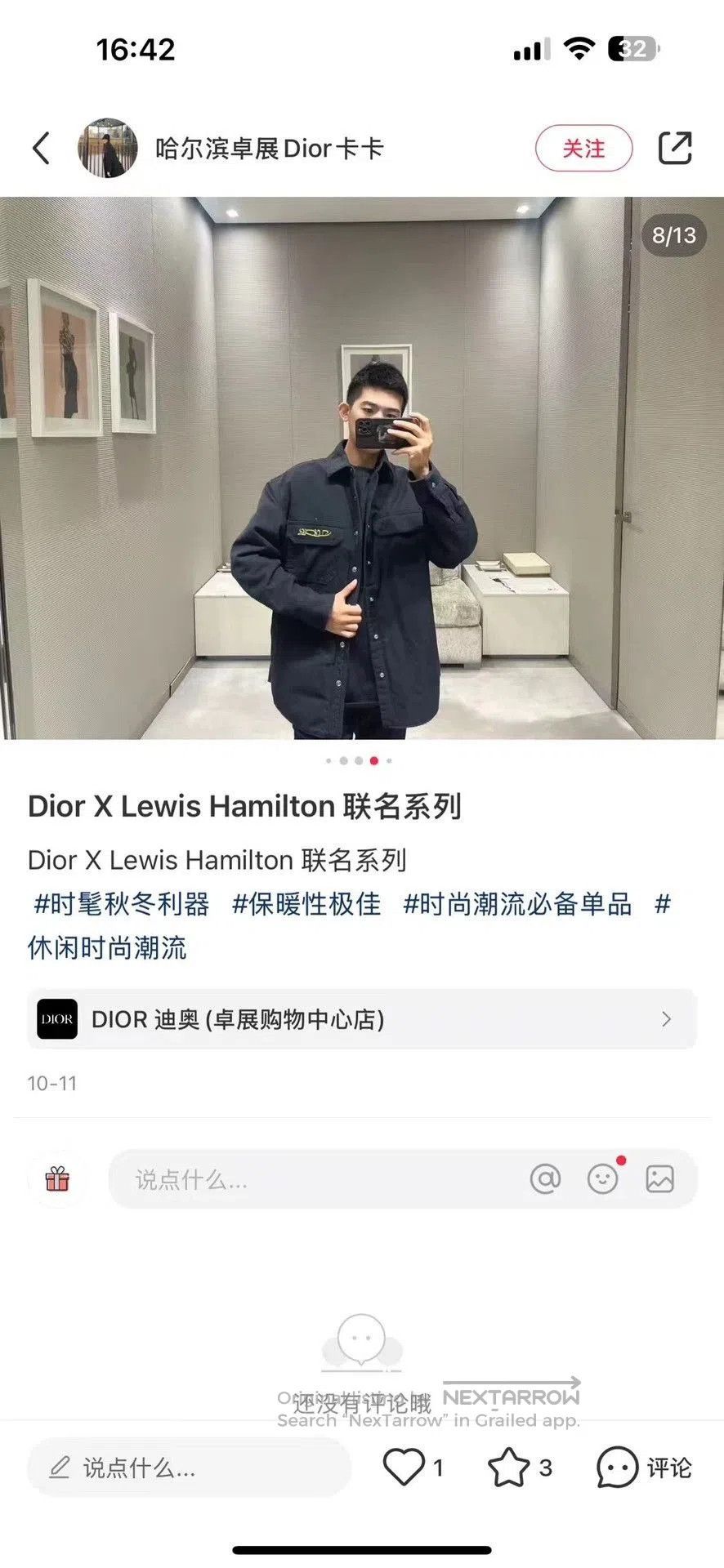 Dior dior x lewis hamilton navy shirt jacket. Size US M / EU 48-50 / 2 - 6 Thumbnail