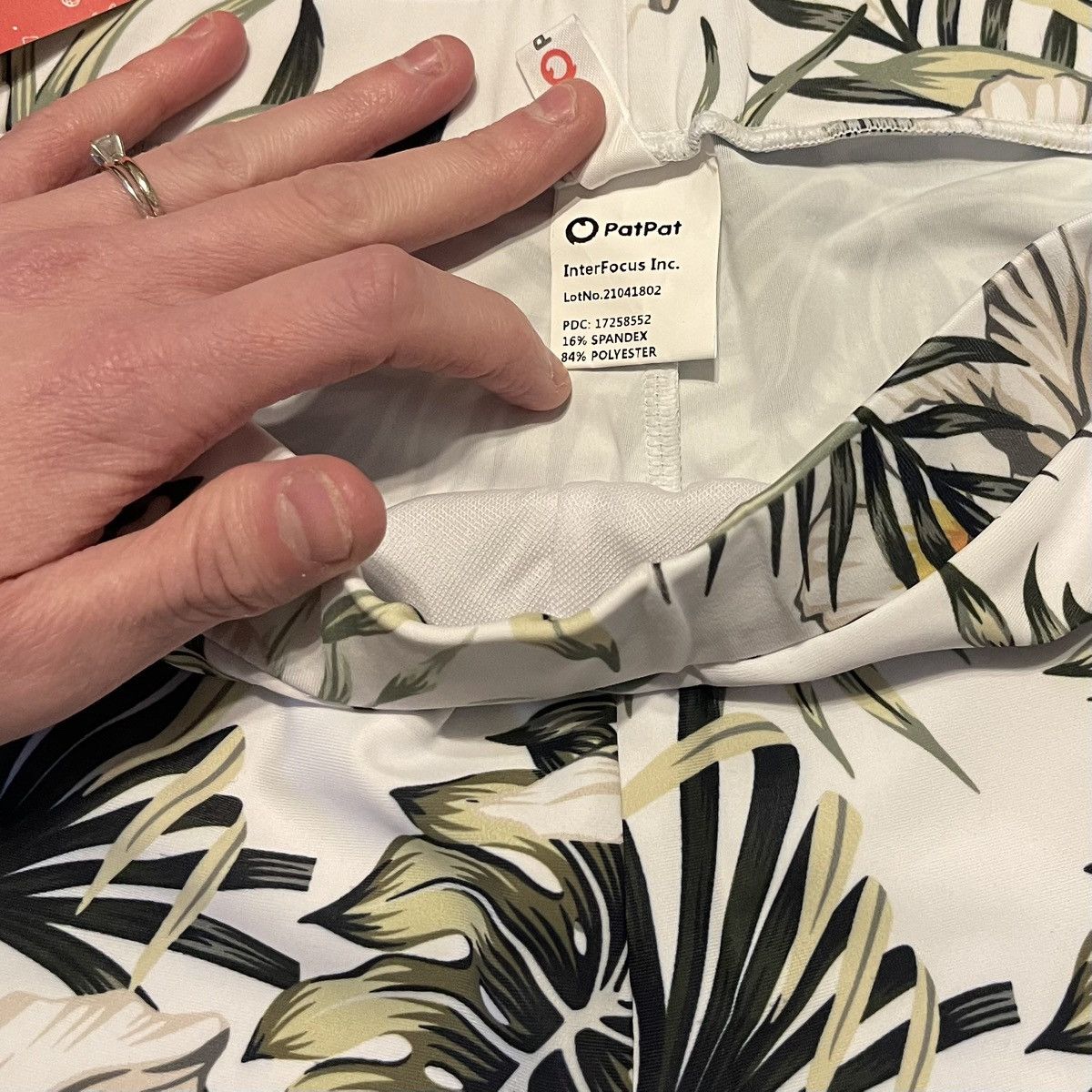 Other NWT PatPat Tropical Leaf Print Swim Board Shorts Size US 32 / EU 48 - 5 Thumbnail