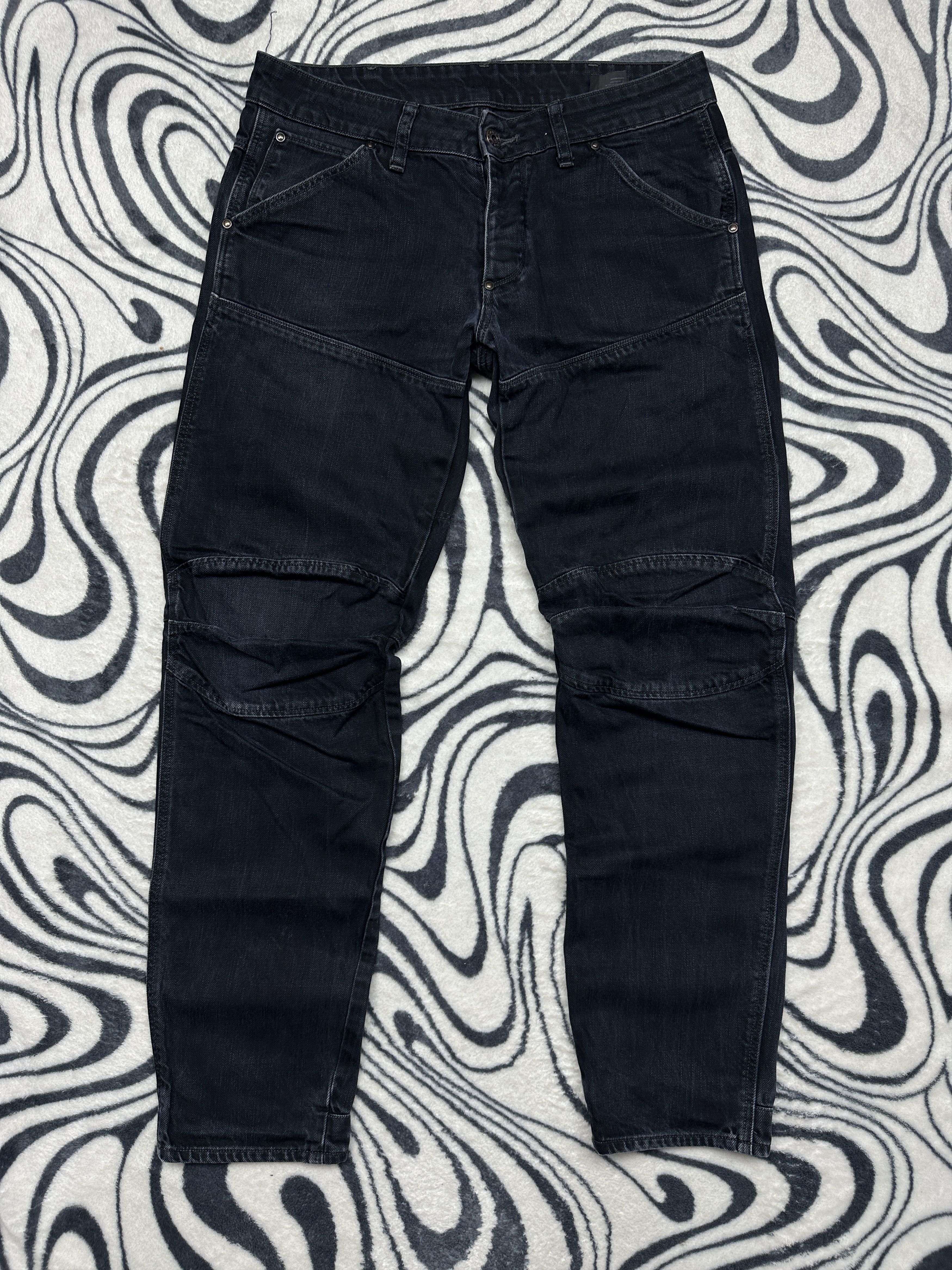 G-Star G Star Raw 3D Low Tapered Denim Pants Double Knee Jeans Size US 30 / EU 46 - 1 Thumbnail
