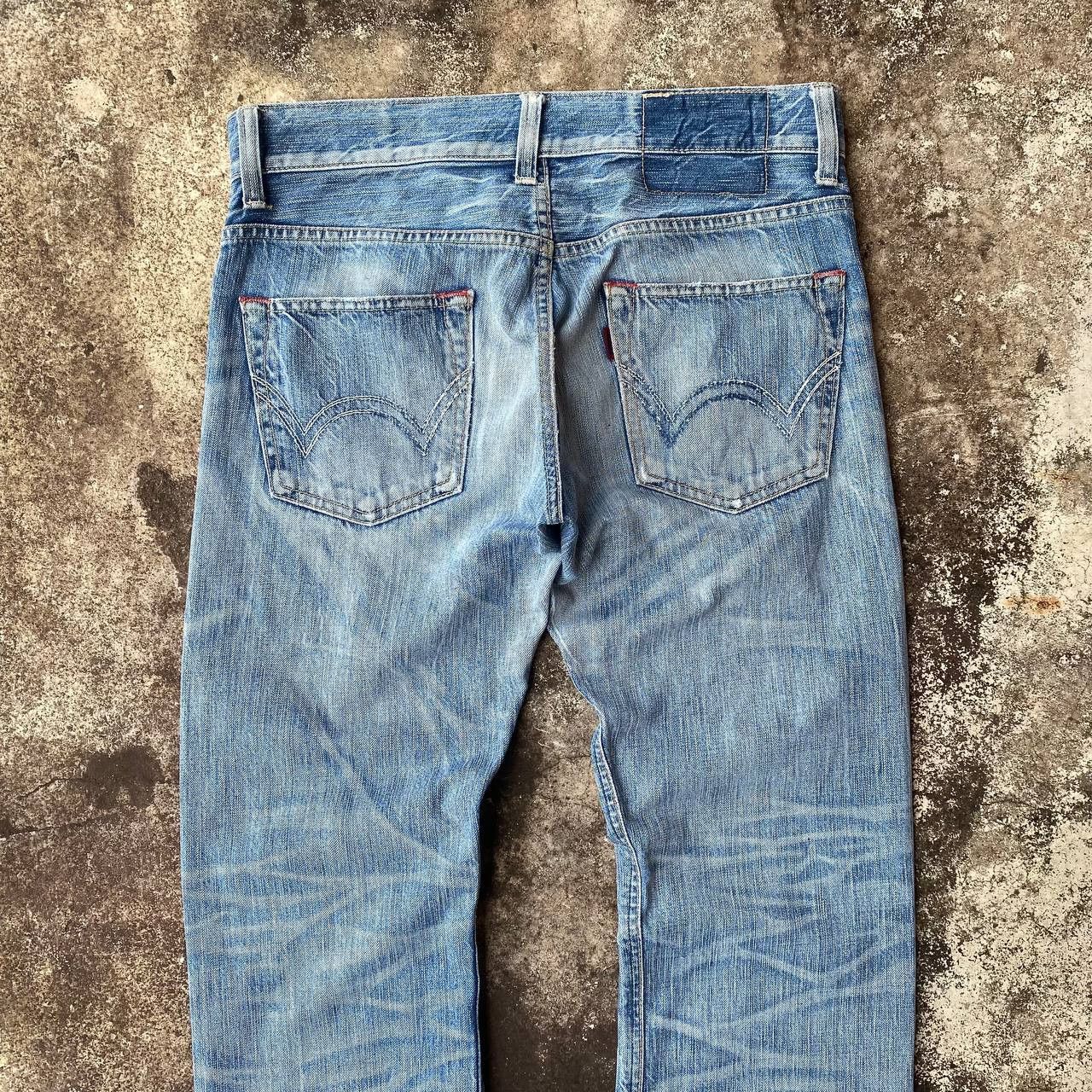 Edwin FLARED VINTAGE EDWIN JAPAN DENIM STONEWASH CLAWMARK BJ07-14 Size US 30 / EU 46 - 9 Thumbnail