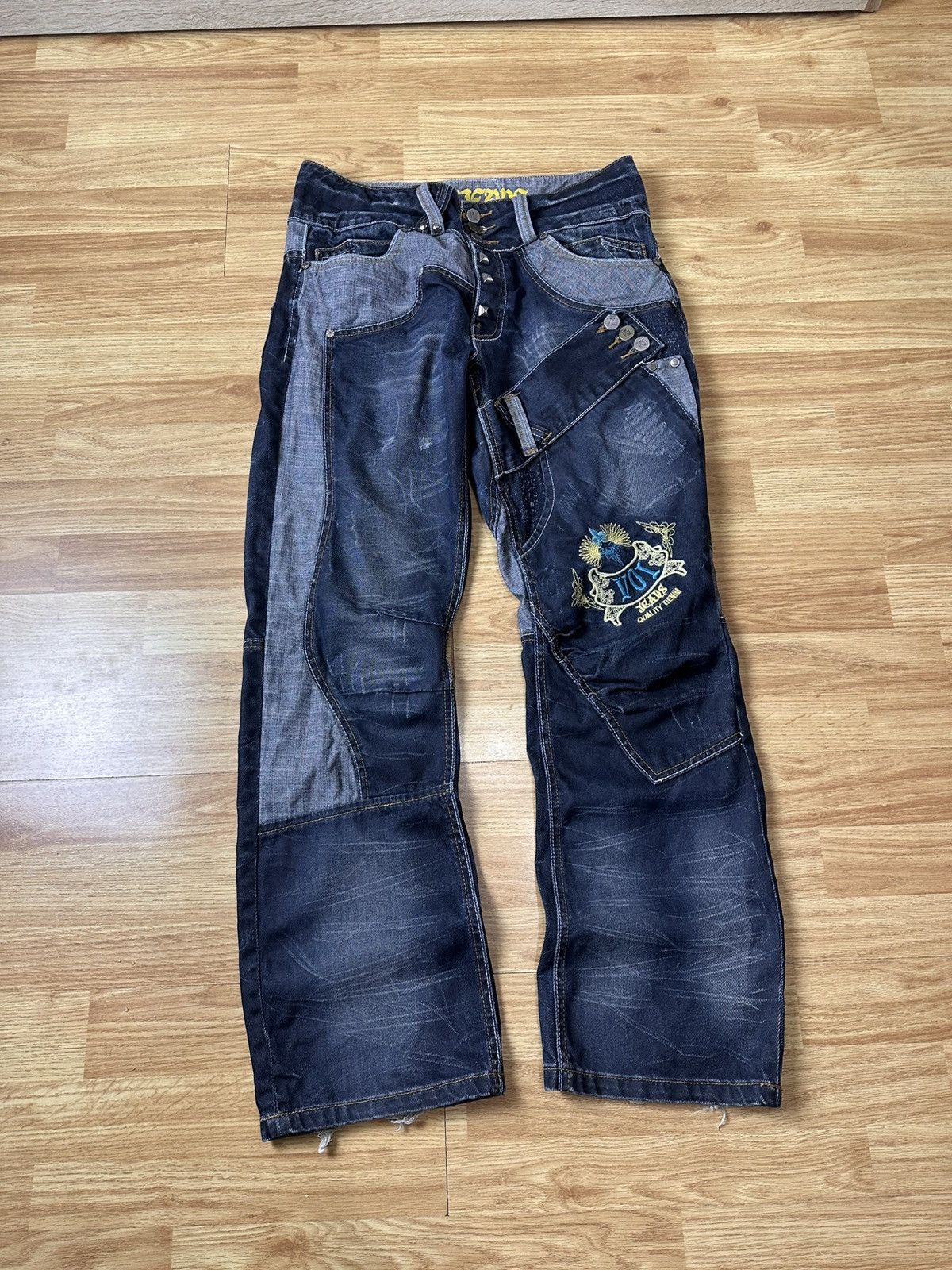 Voi Jeans 🔥 Voi Multipocket Patched Denim Jeans Y2K Hysteric Glamour Size US 34 / EU 50 - 1 Thumbnail