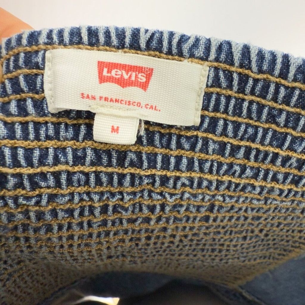 Levi's LEVI'S Denim Thick Sheath Buttoned Pockets Midi Blue Dress M Size M / US 6-8 / IT 42-44 - 7 Thumbnail