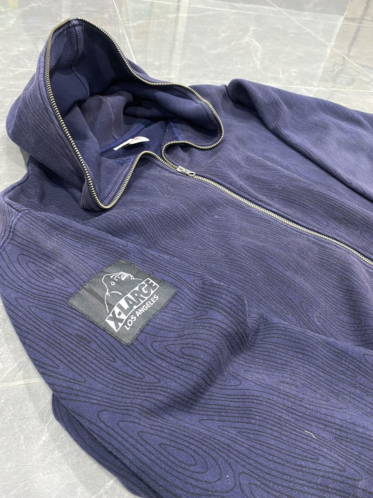 Hysteric Glamour × Japanese Brand × Xlarge Vintage Hoodie Xlarge Los Angeles Zip Up Full Line Size US XL / EU 56 / 4 - 1 Thumbnail