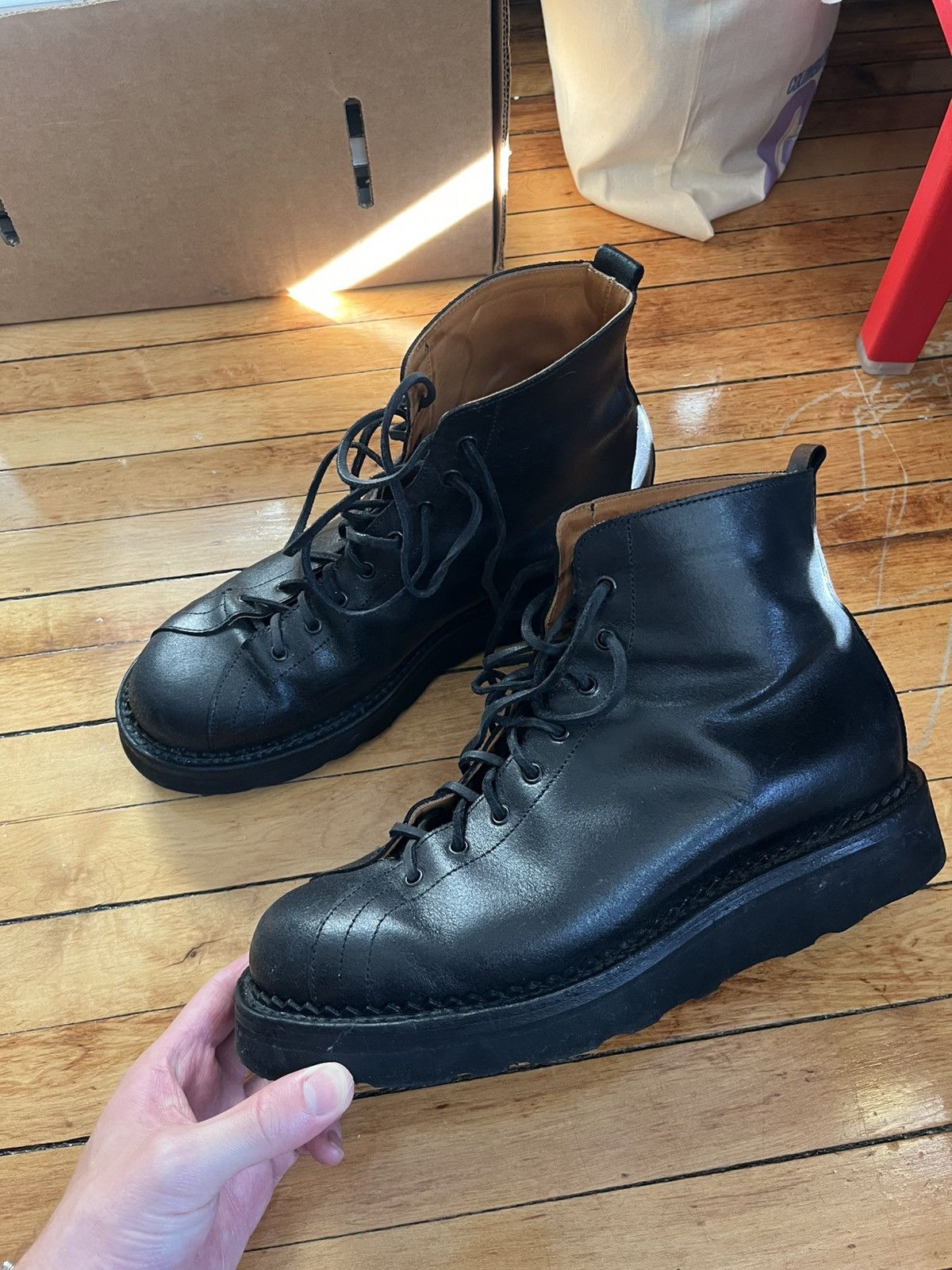 Yuketen Goodyear welt Paratrooper in miniato black Size US 10 / EU 43 - 1 Thumbnail