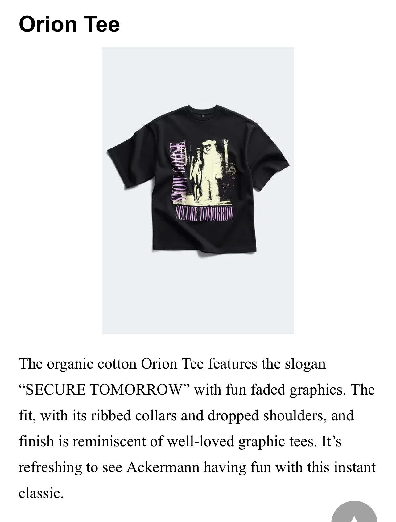 Haider Ackermann Canada Goose x Haider Ackerman Orion T-Shirt Secure Tomorrow Size US M / EU 48-50 / 2 - 4 Thumbnail