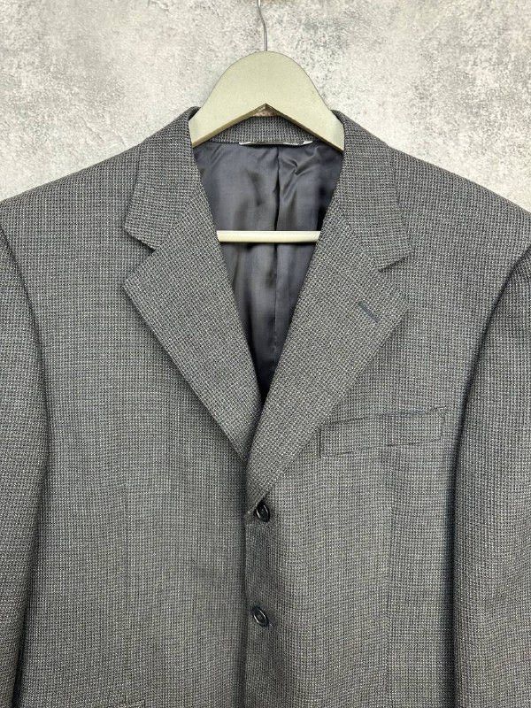 Canali RRP $1500 Canali Luxury Italy Tailored Wool Blazer Birdseye Size 50R - 4 Thumbnail