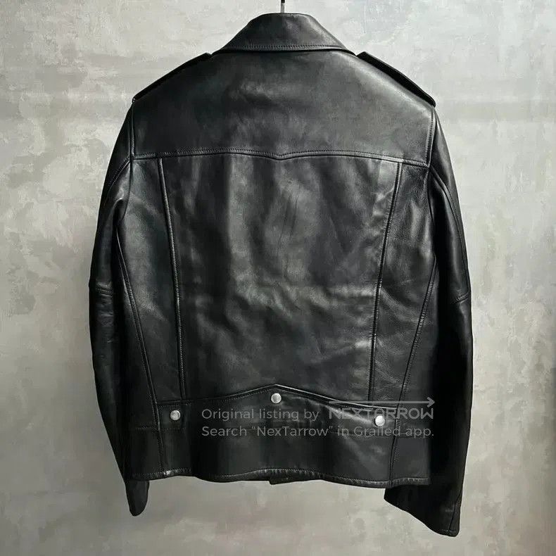 Saint Laurent Paris Saint Laurent Black Leather Biker Jacket. Size US XL / EU 56 / 4 - 2 Thumbnail